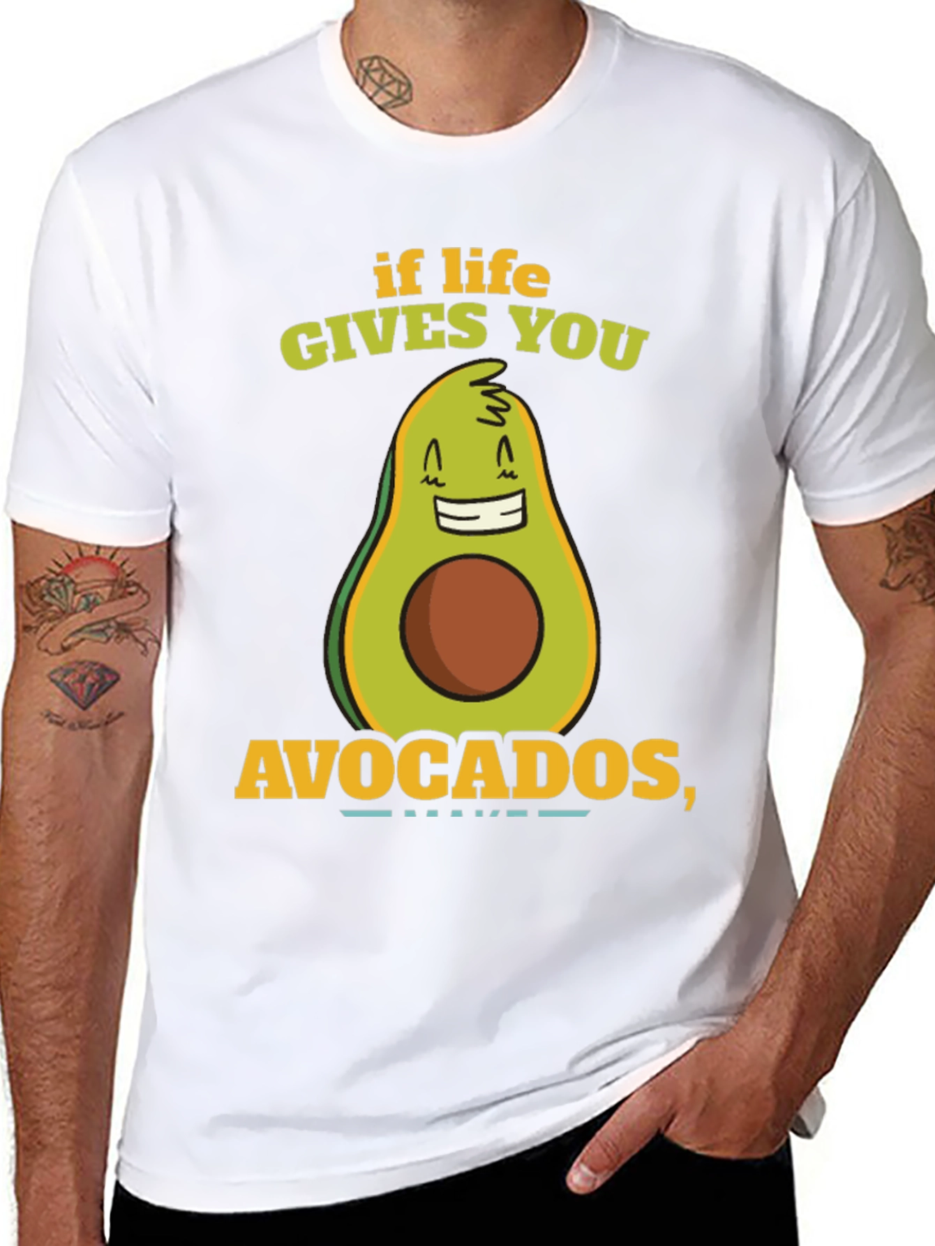 Funny Avocado T-Shirt - If Life Gives You Avocados