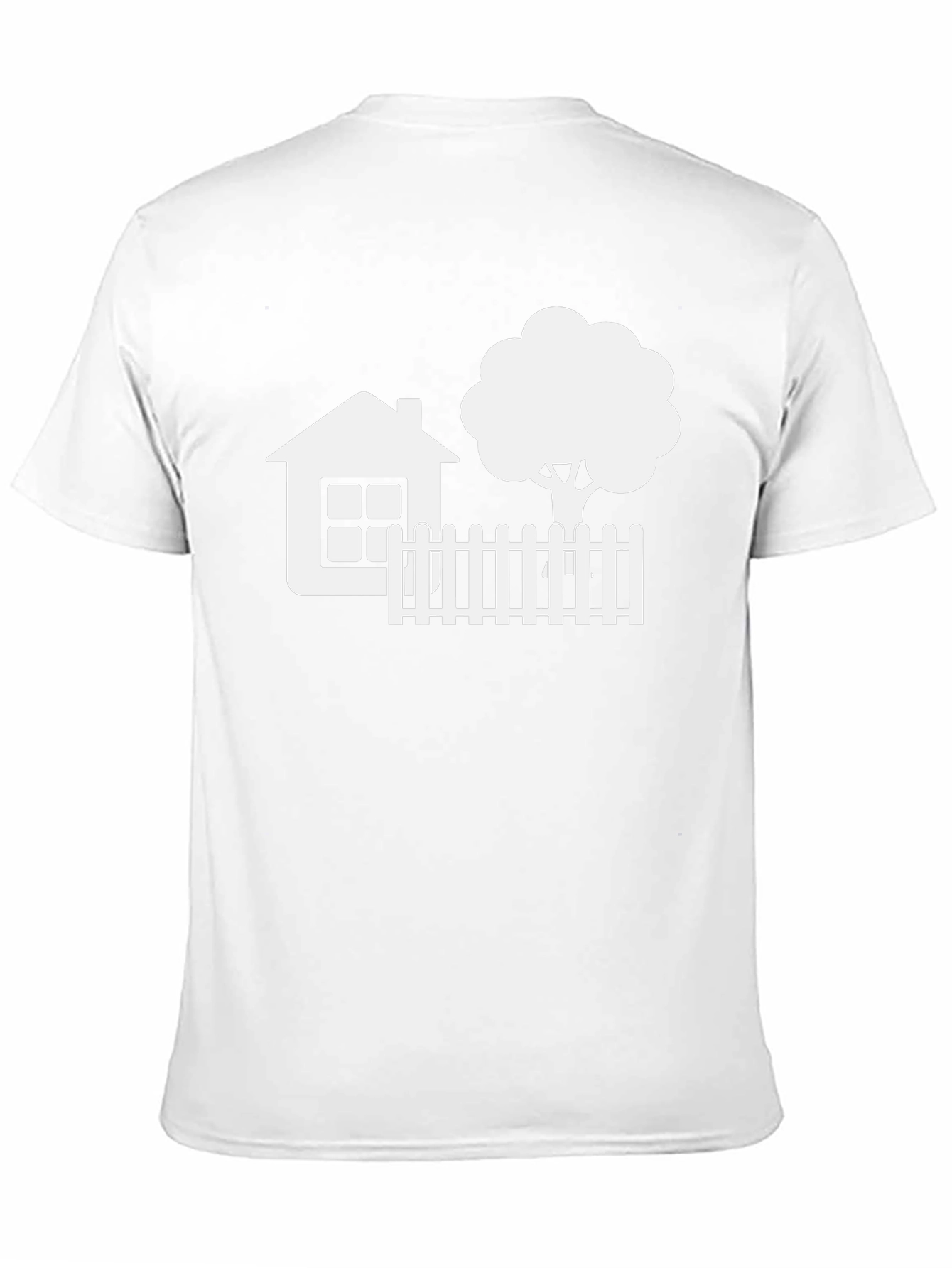 House & Tree Graphic Tee - Black Casual Shirt