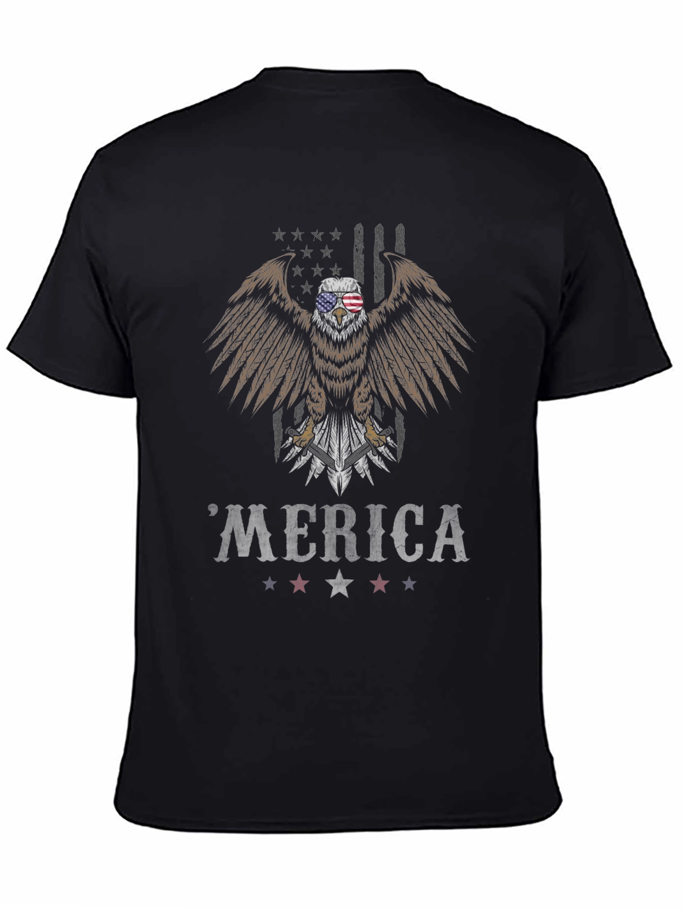 Patriotic Eagle Merica T-Shirt - American Pride