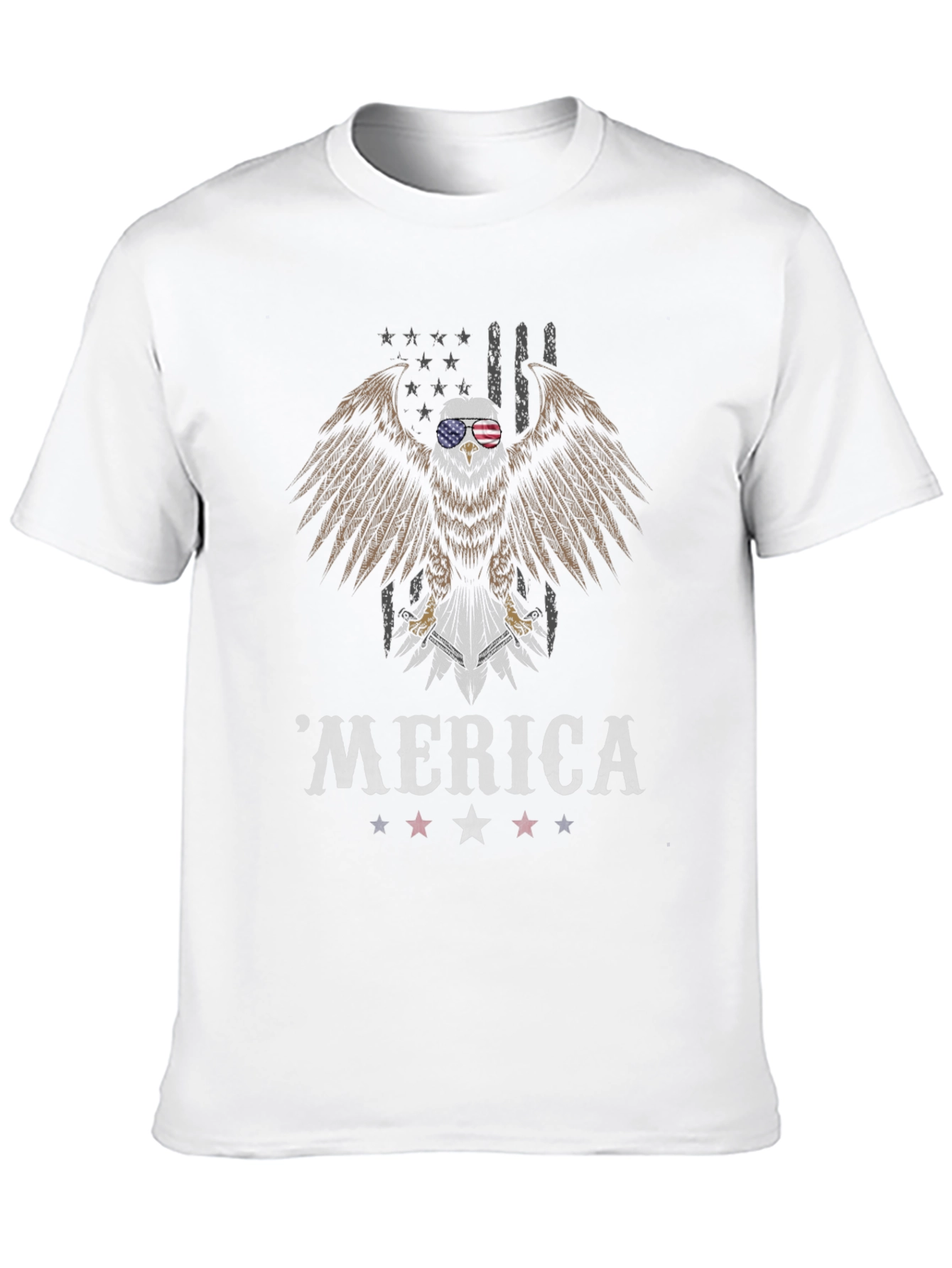 Patriotic Eagle Merica T-Shirt - American Pride