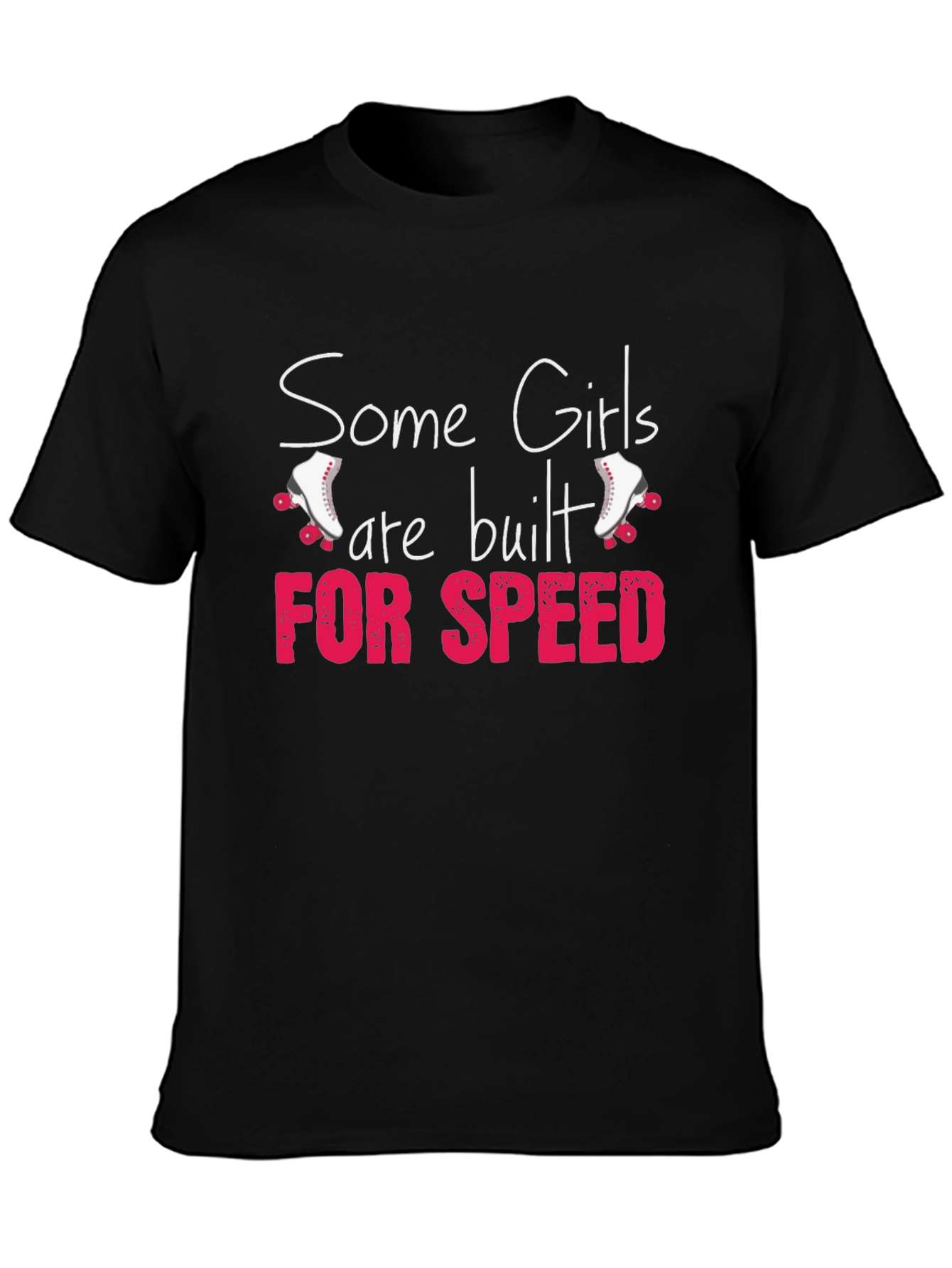 Girls Built for Speed Roller Skate Graphic T-Shirt