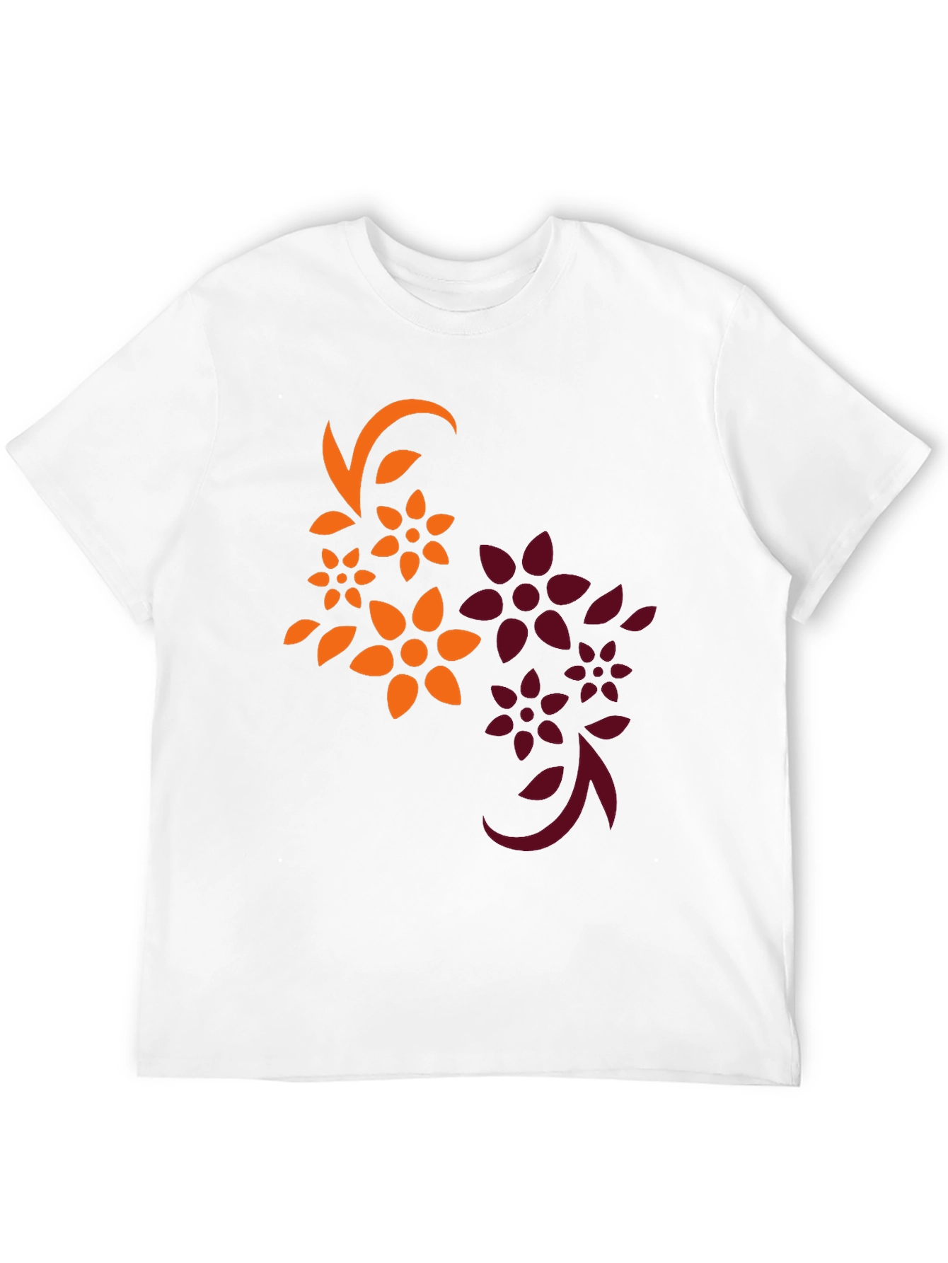 Floral Graphic Black T-Shirt