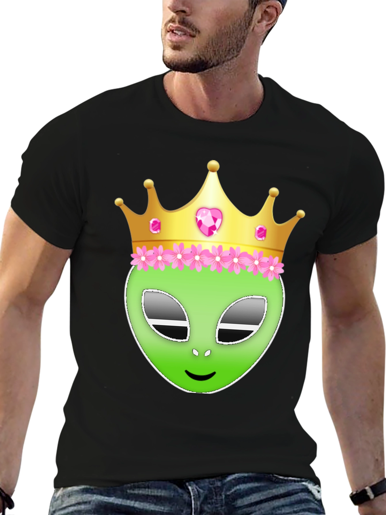 Alien Queen Graphic T-Shirt - Black Cotton Tee