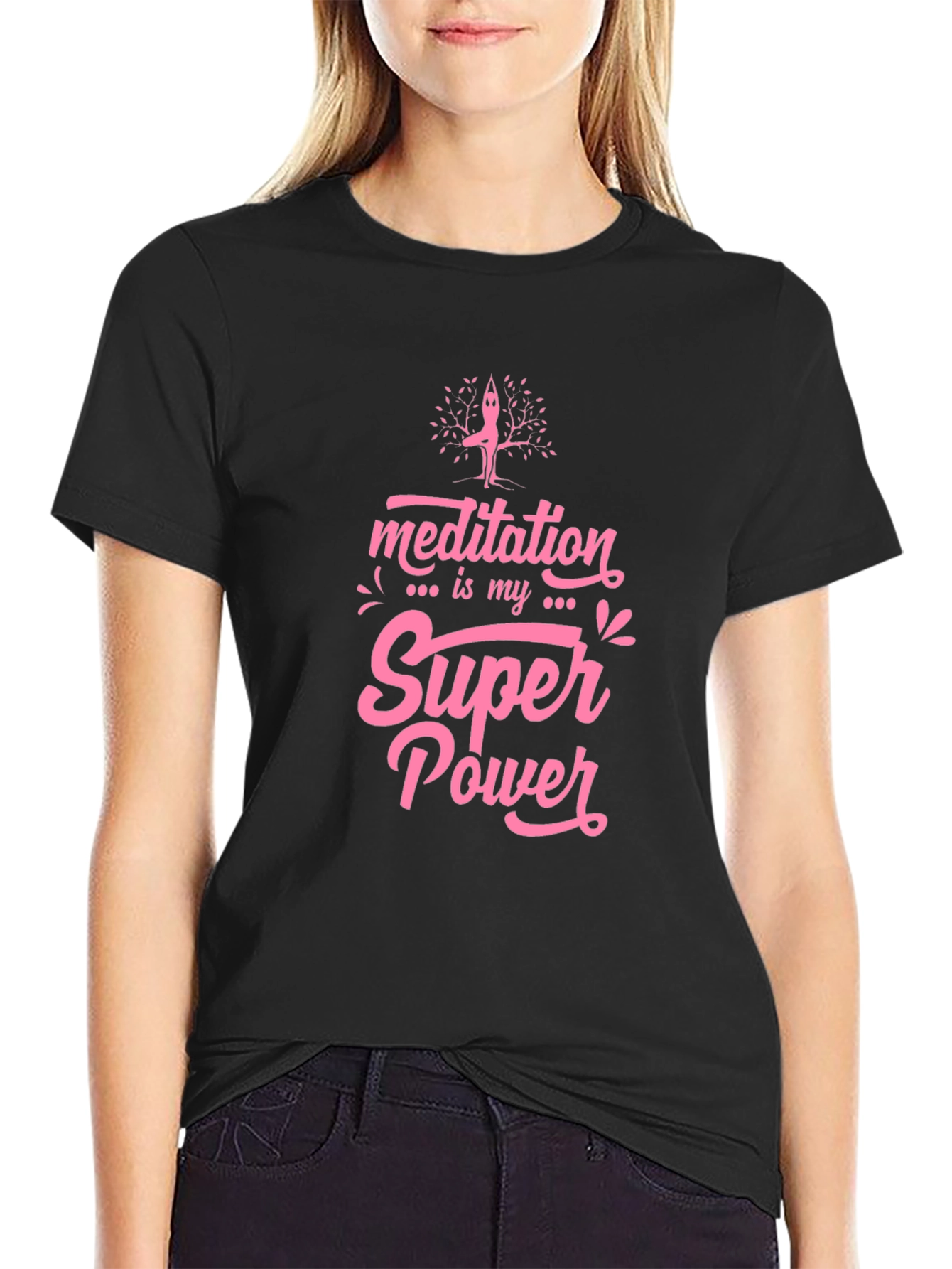Meditation is My Super Power Graphic Tee