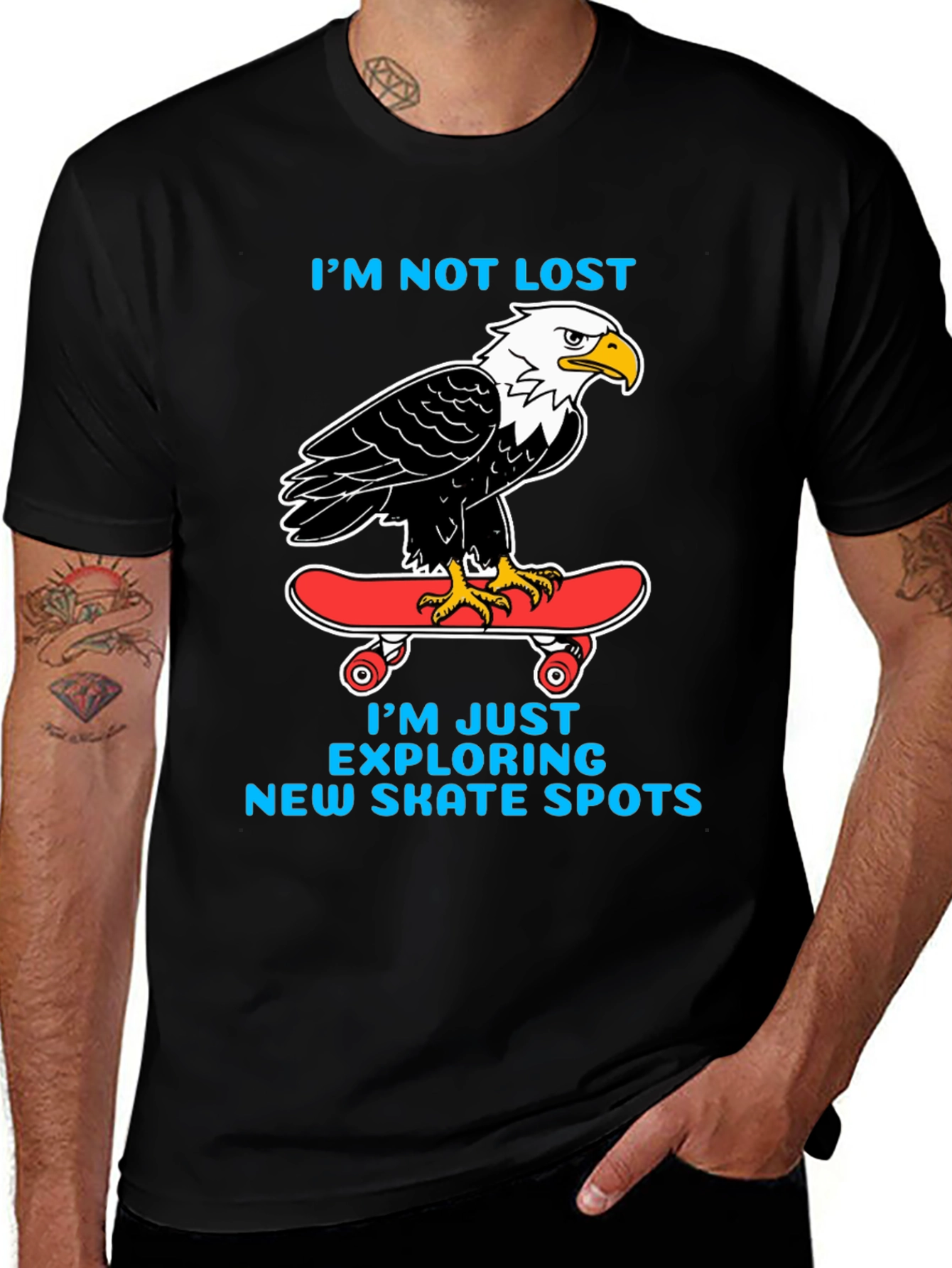 Bald Eagle Skateboard T-Shirt: Skate in Style!
