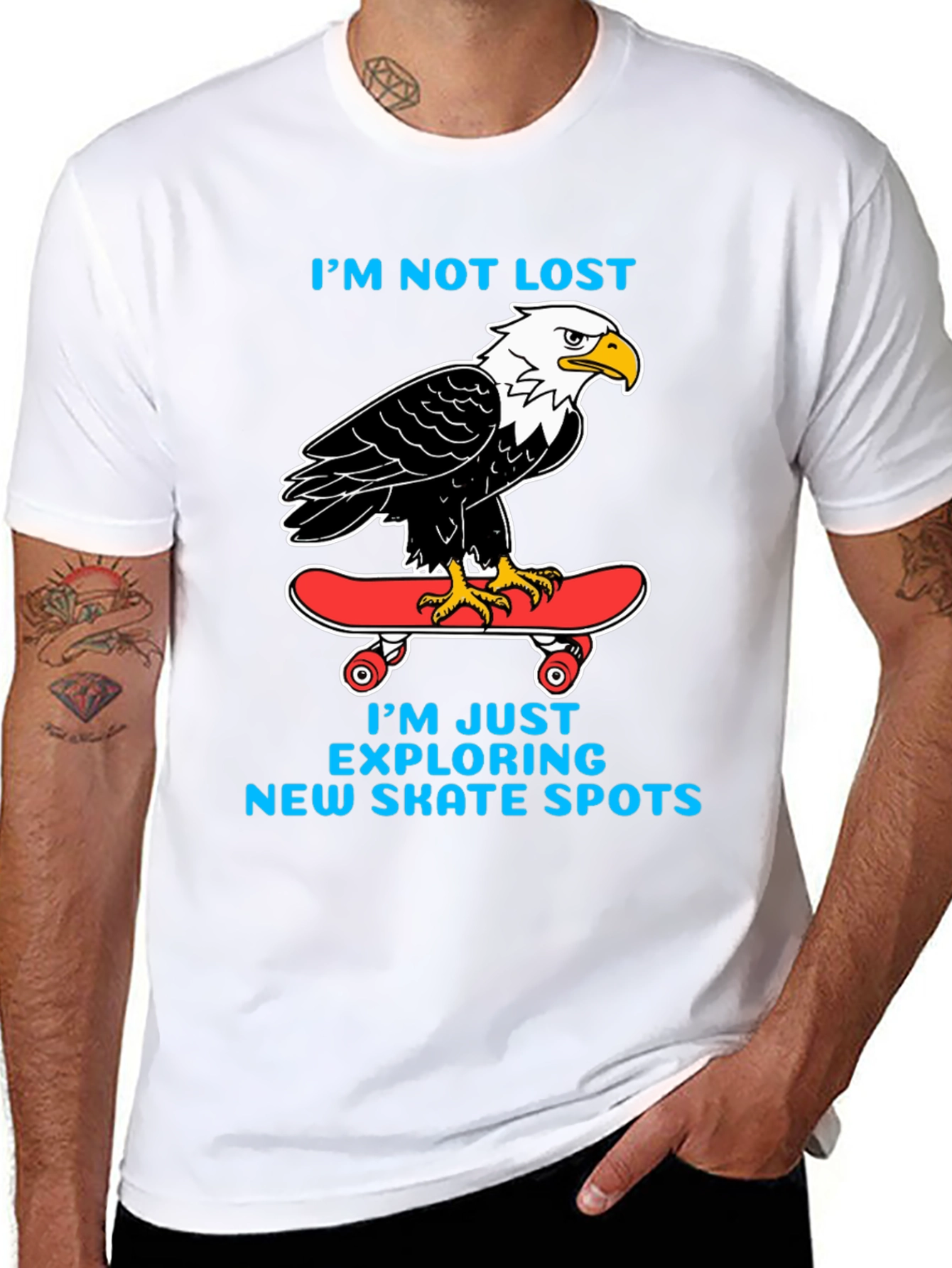 Bald Eagle Skateboard T-Shirt: Skate in Style!