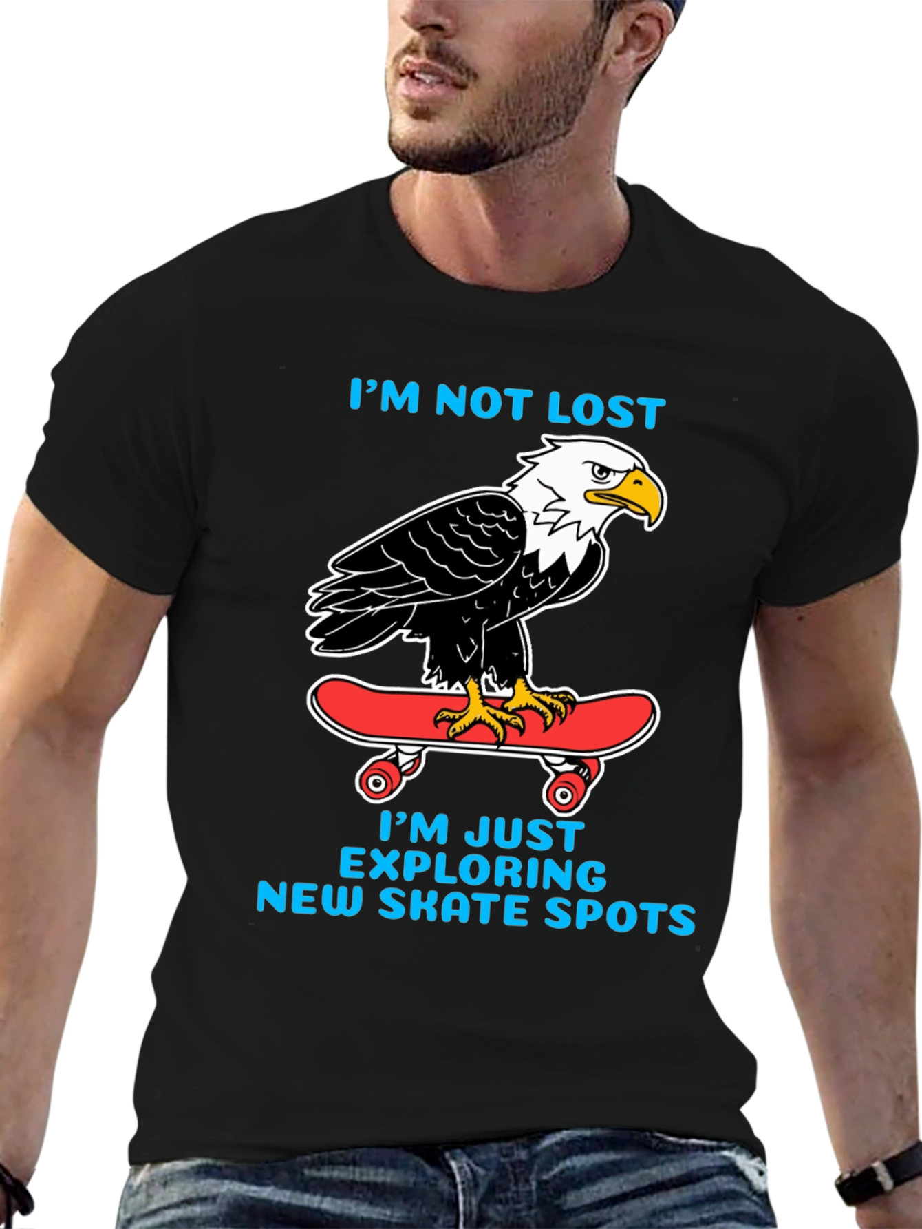 Bald Eagle Skateboard T-Shirt: Skate in Style!