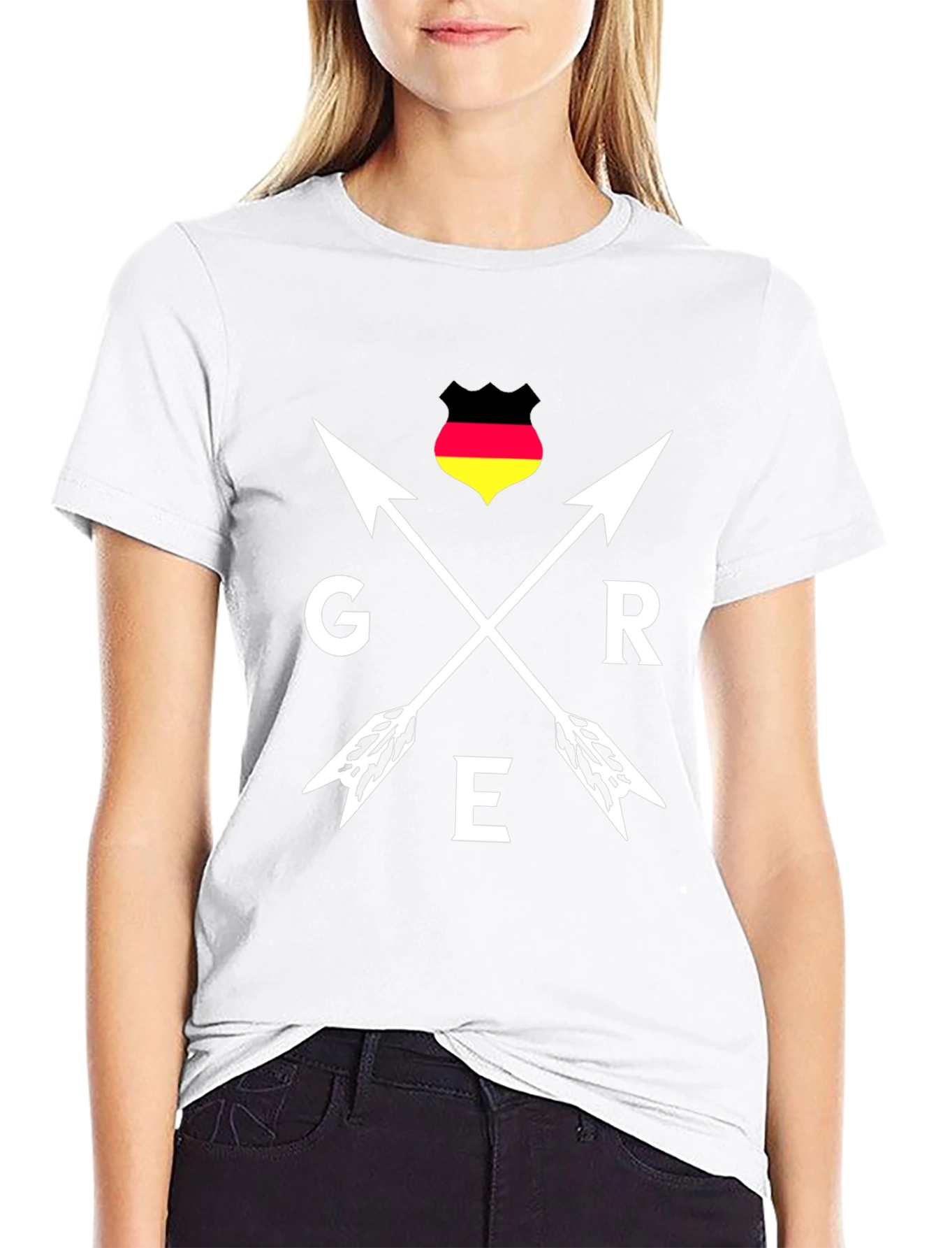 Germany Pride Arrows T-Shirt - Black