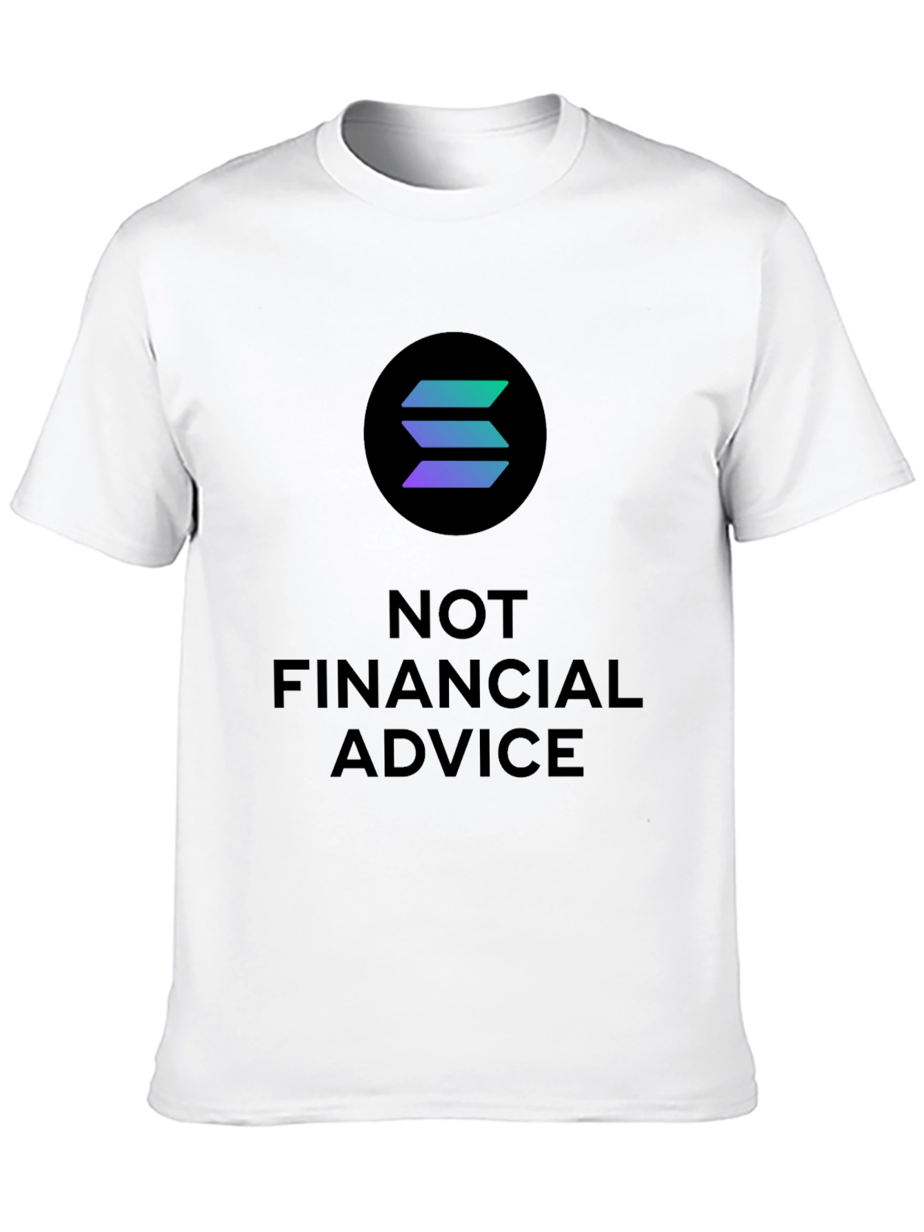 Solana Crypto T-Shirt - Not Financial Advice Tee