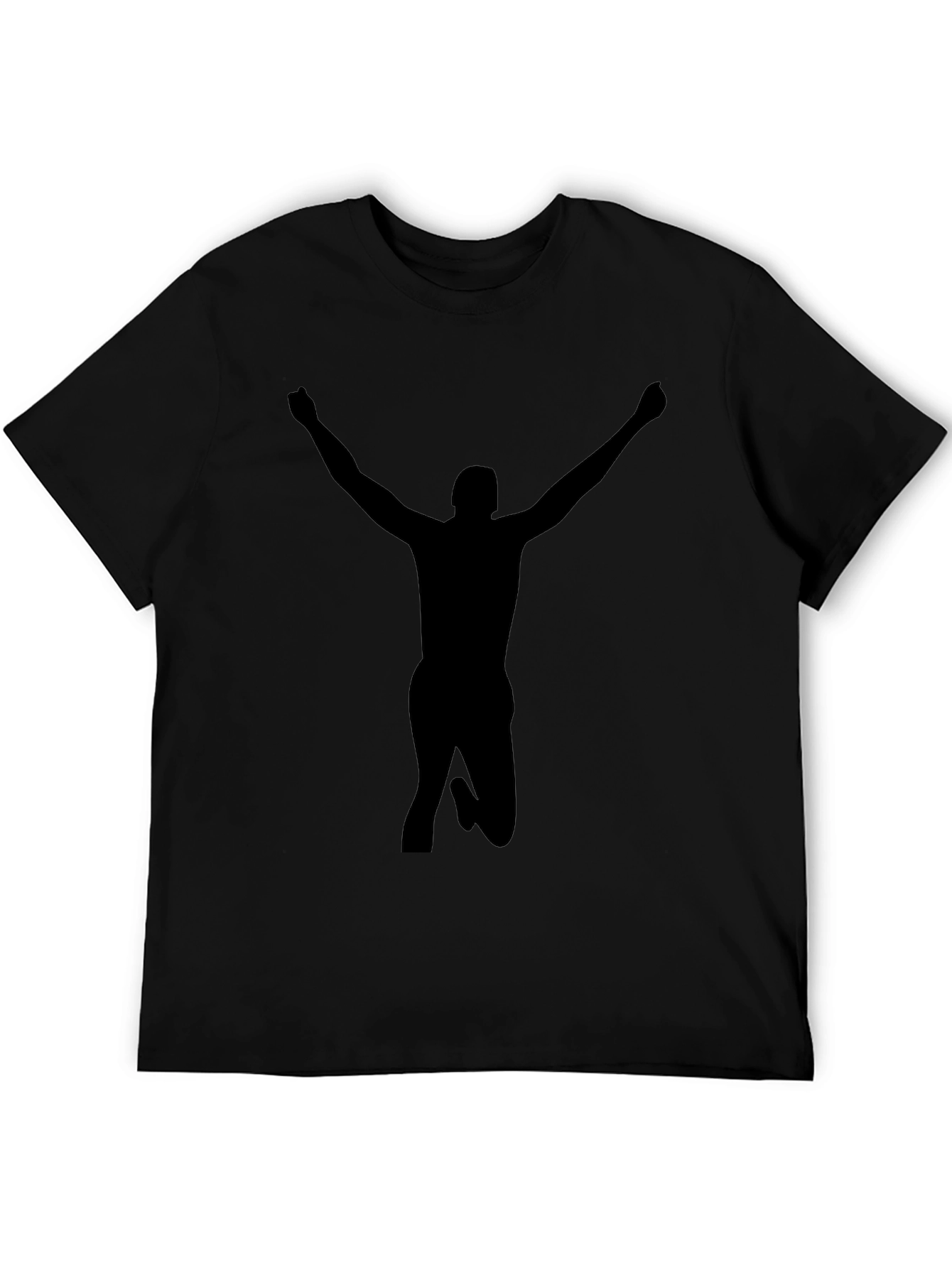 Victory Silhouette Black T-Shirt - Bold Statement Tee