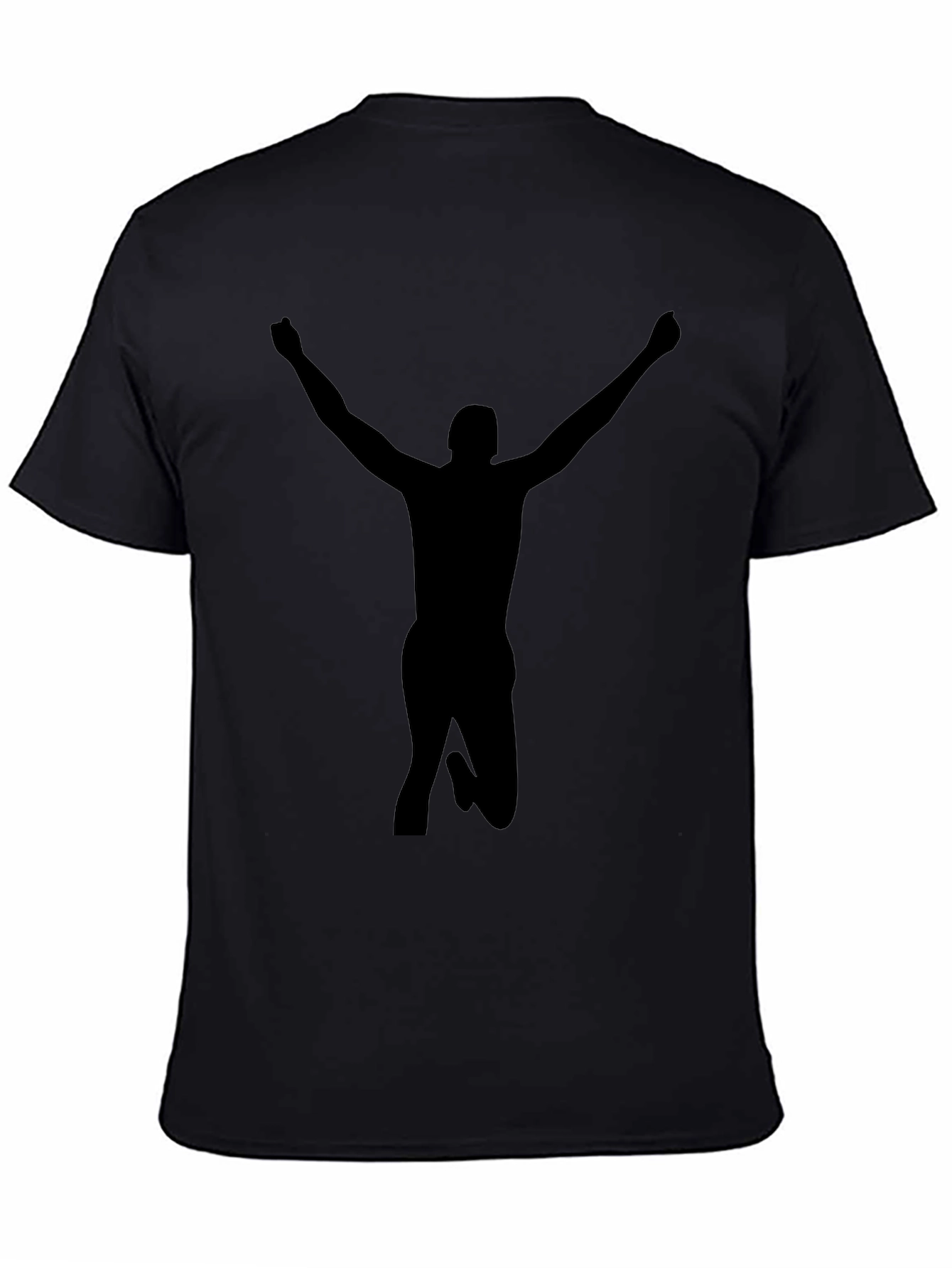 Victory Silhouette Black T-Shirt - Bold Statement Tee