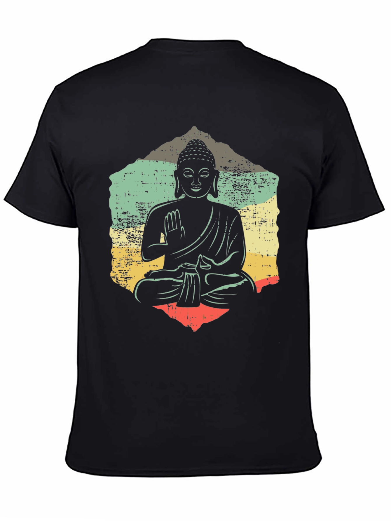 Buddha Graphic Tee - Retro Meditation Shirt