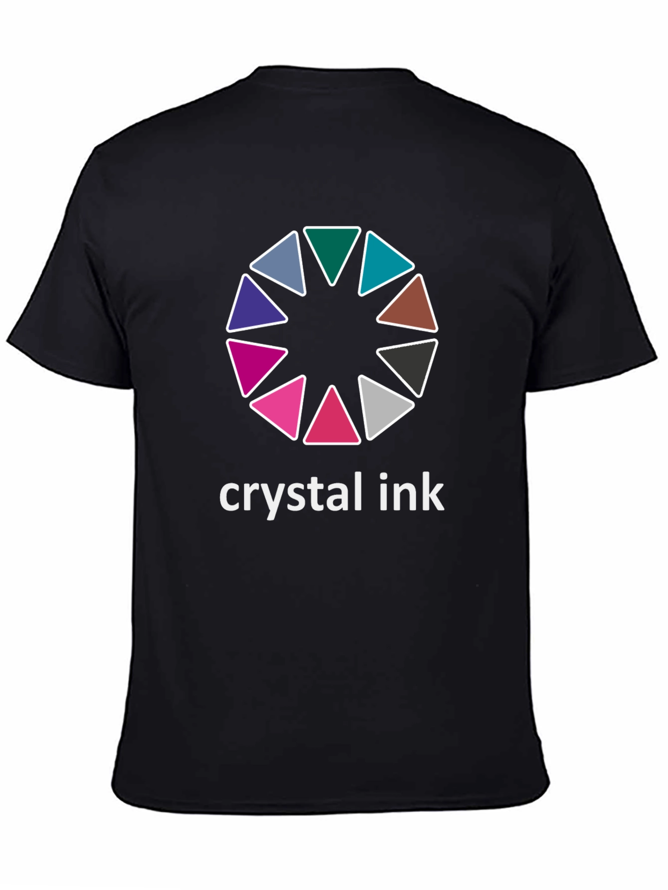 Crystal Ink Graphic Tee - Stylish Black Cotton T-Shirt