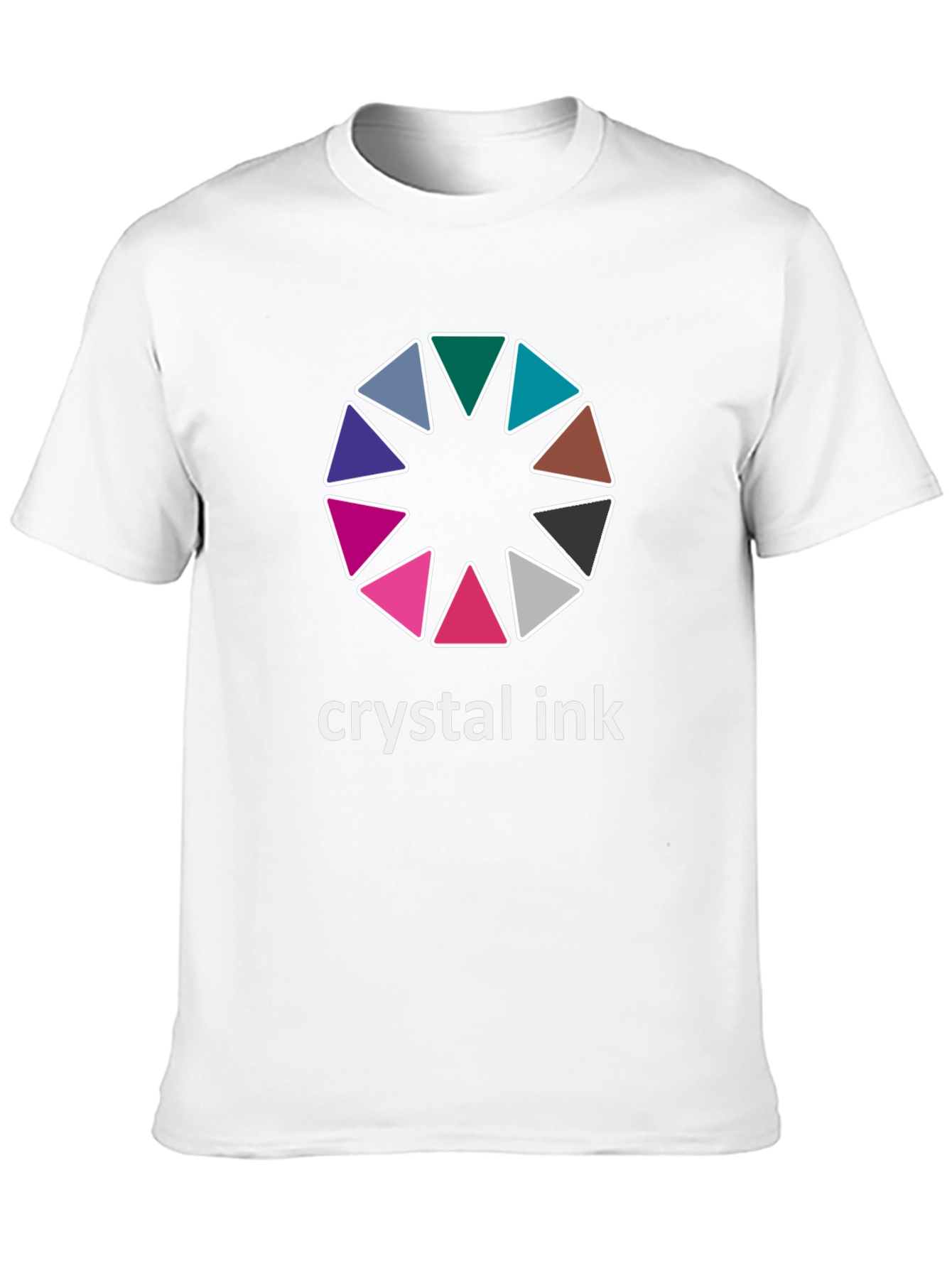 Crystal Ink Graphic Tee - Stylish Black Cotton T-Shirt