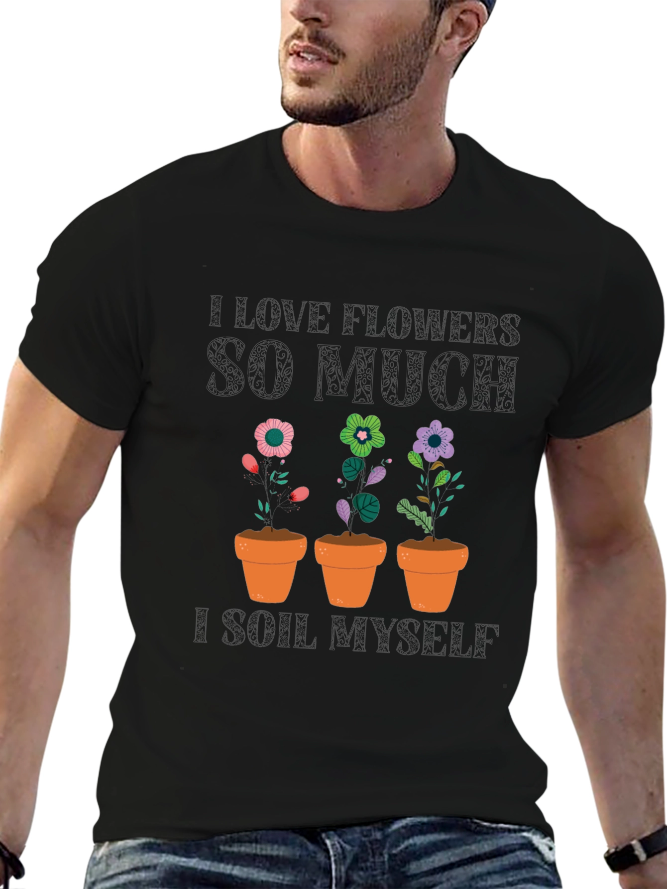 Floral Potted Plant Graphic Tee