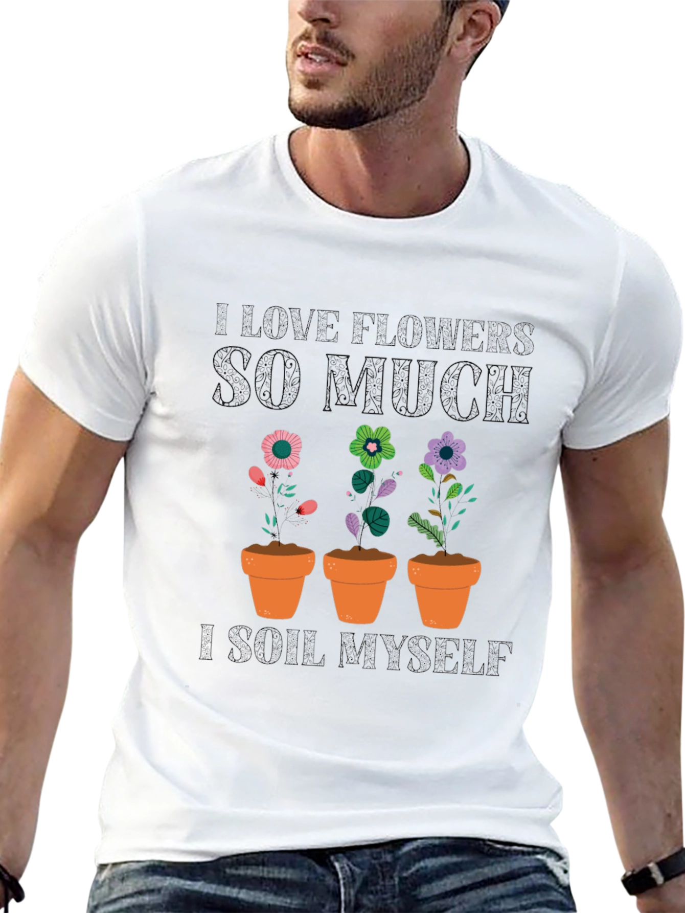 Floral Potted Plant Graphic Tee