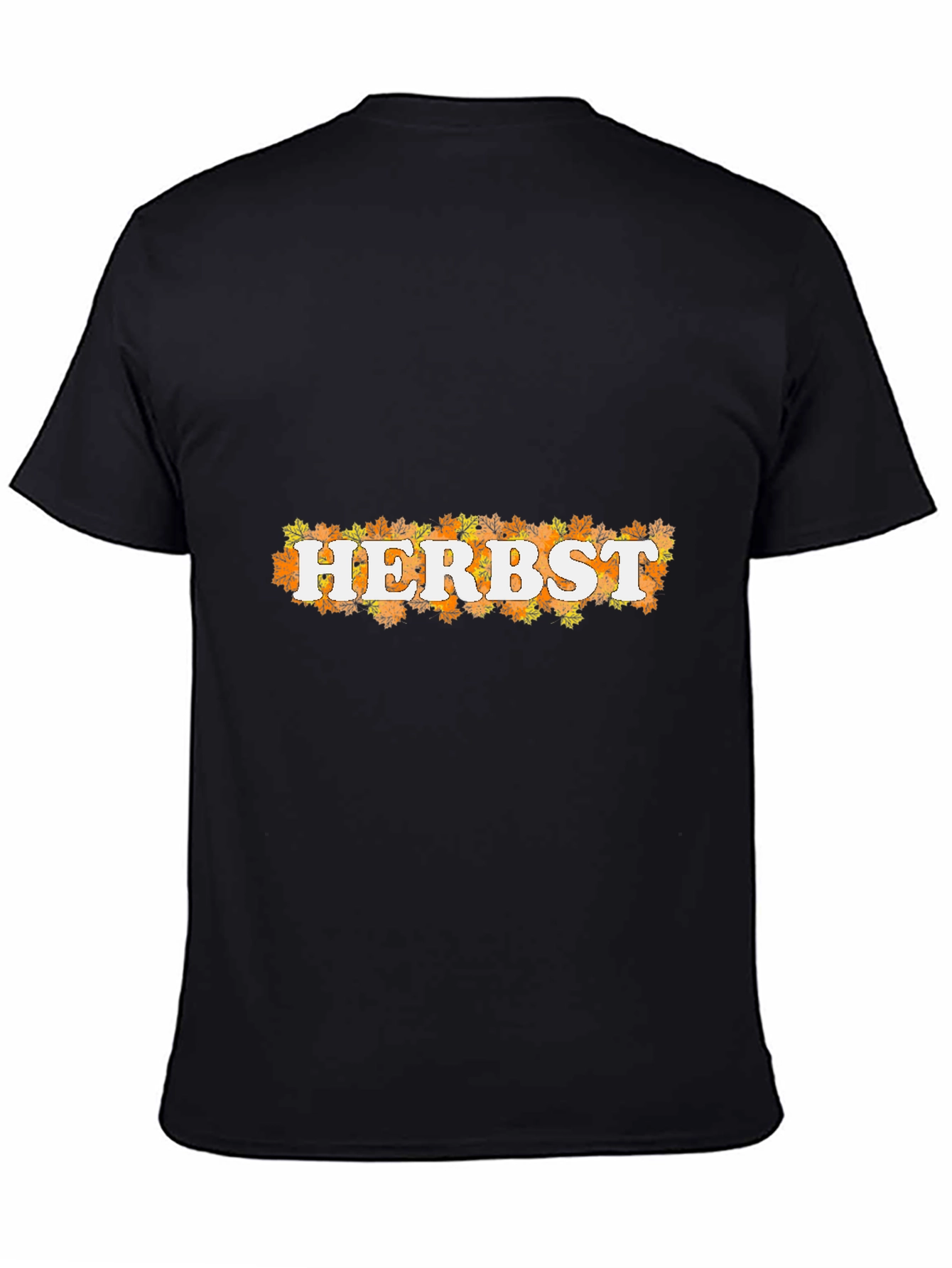 Autumn Leaves Herbst Black Graphic T-Shirt