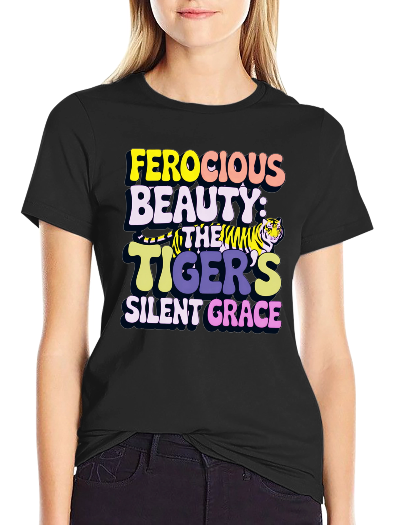 Ferocious Beauty Tiger Graphic Tee