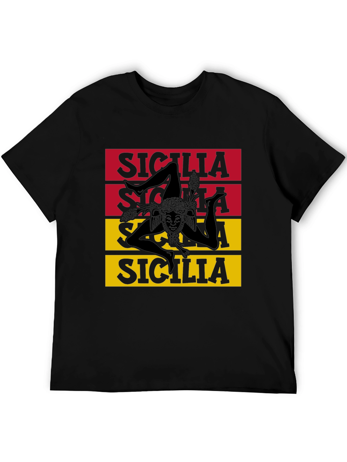 Sicilia Trinacria T-Shirt - Unique Sicilian Pride Tee