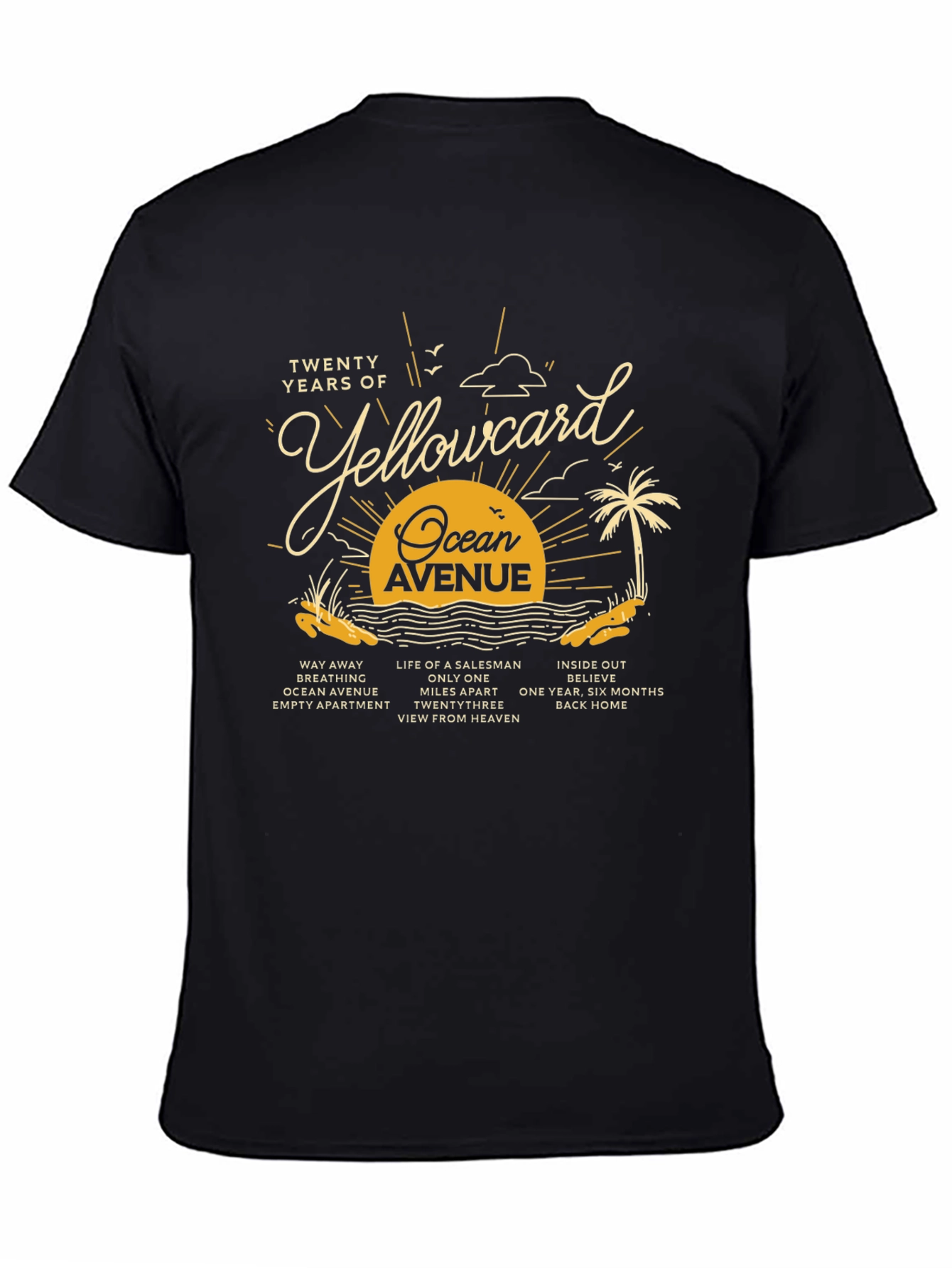 Yellowcard Ocean Avenue 20th Anniversary T-Shirt