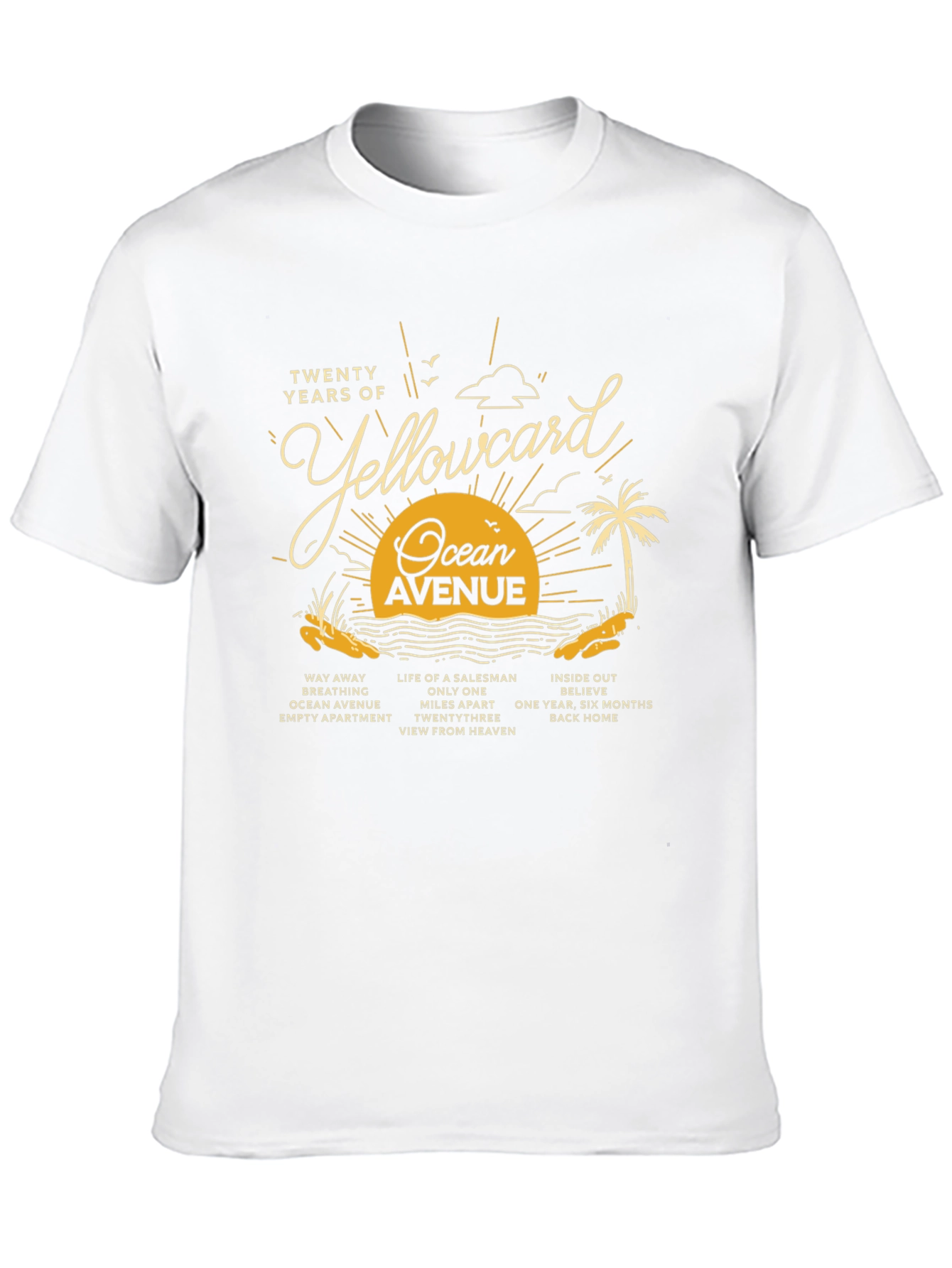 Yellowcard Ocean Avenue 20th Anniversary T-Shirt
