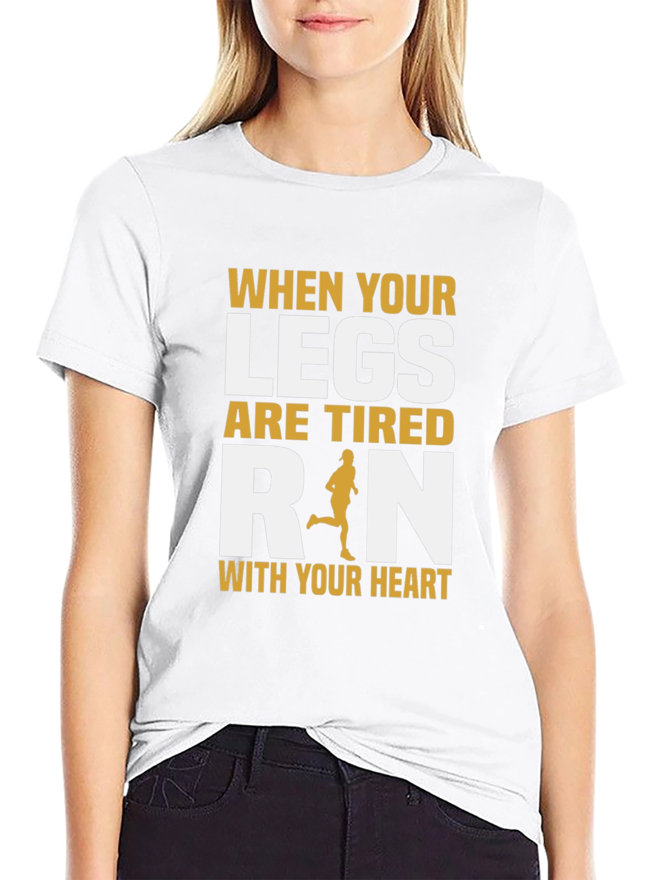Run With Your Heart Motivational T-Shirt