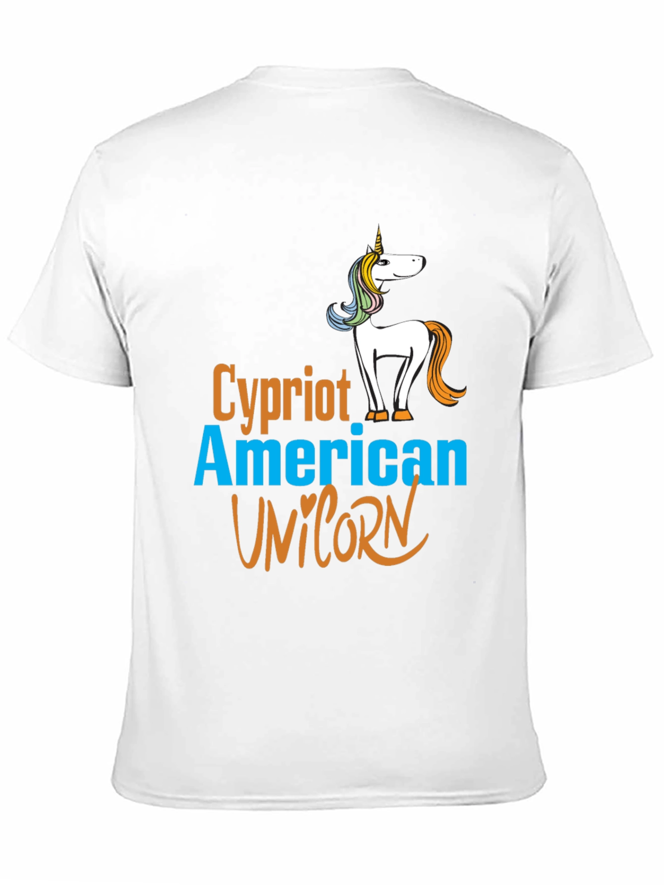 Cypriot American Unicorn Graphic T-Shirt