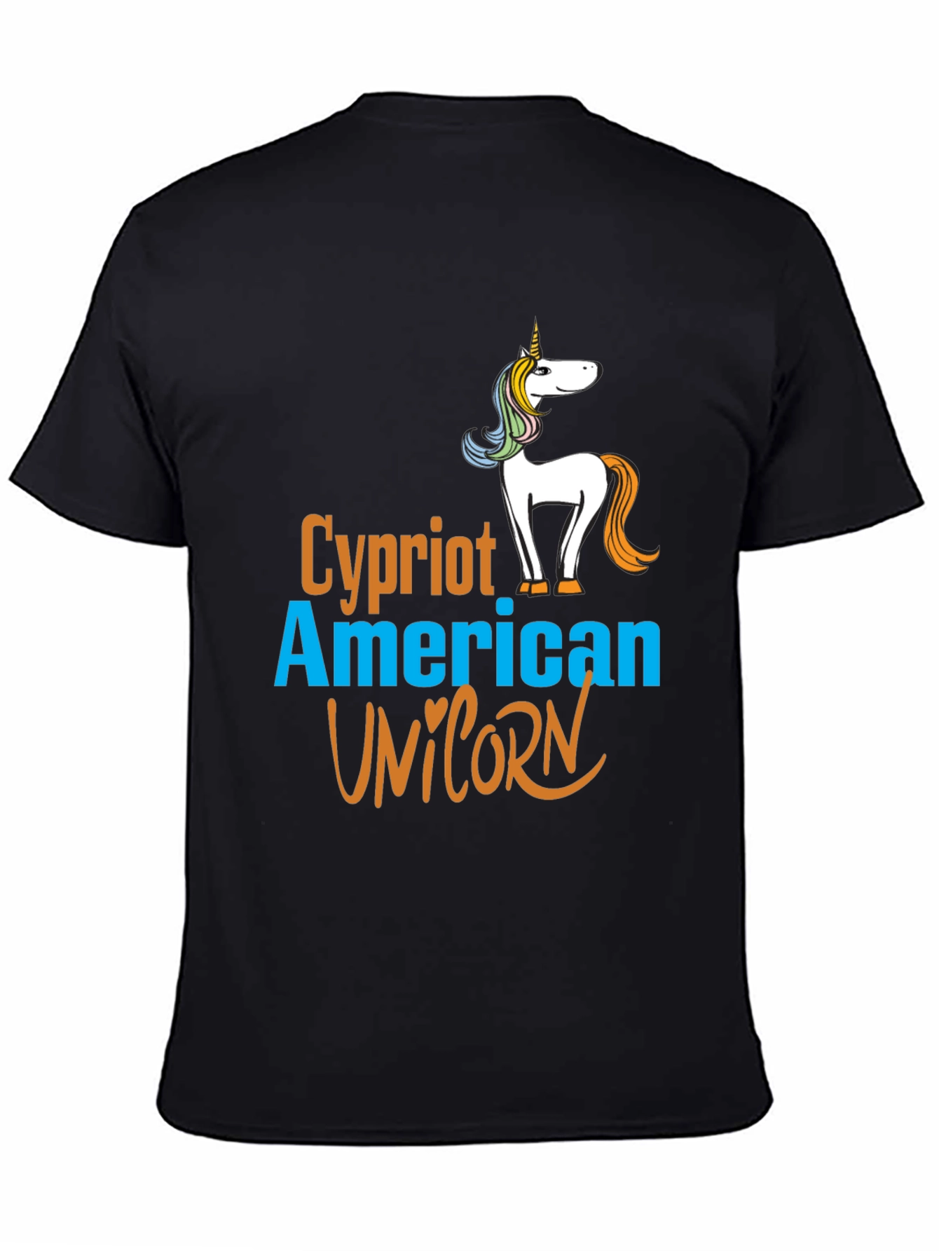 Cypriot American Unicorn Graphic T-Shirt