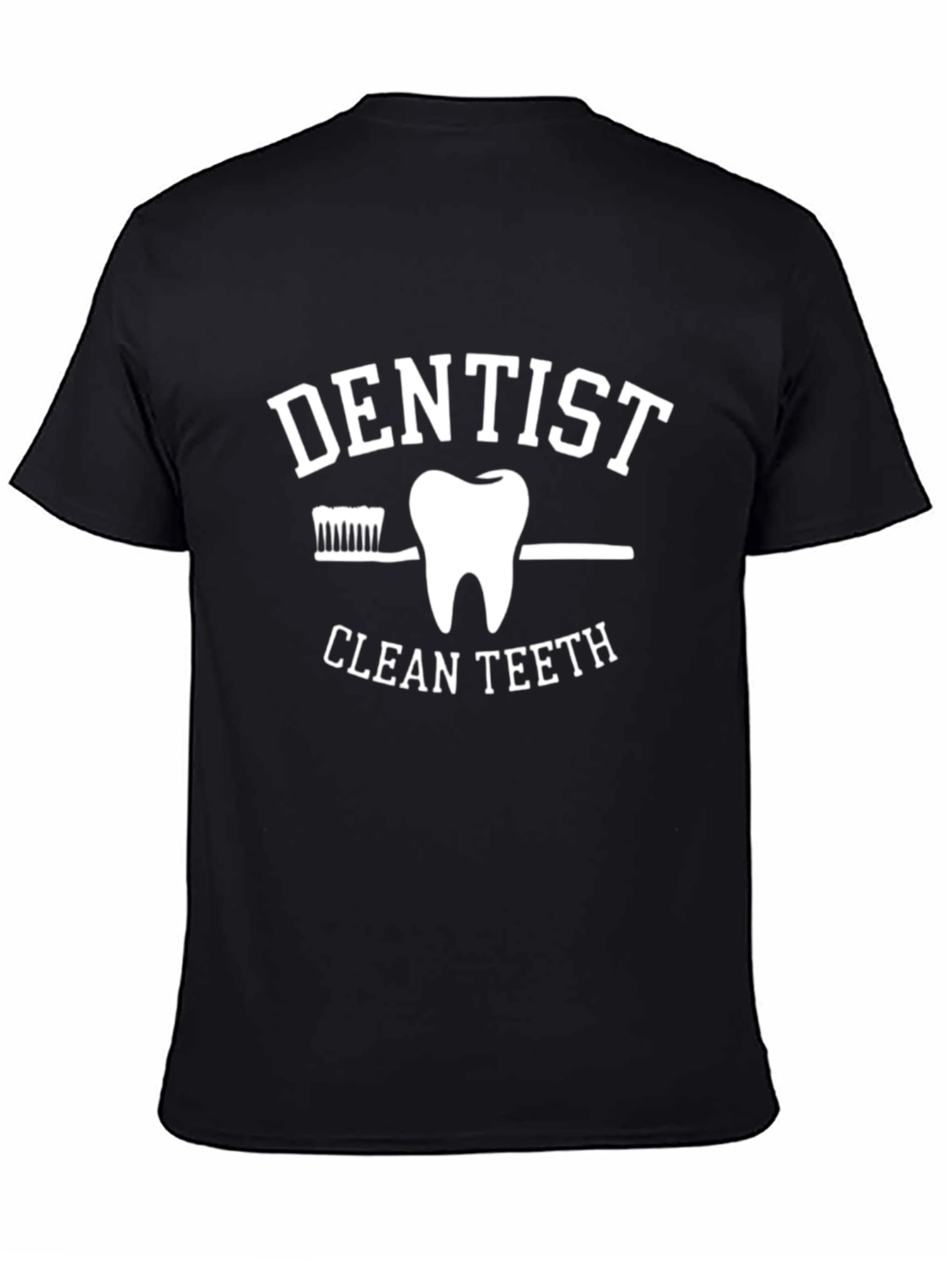 Dentist Clean Teeth Graphic Tee - Black