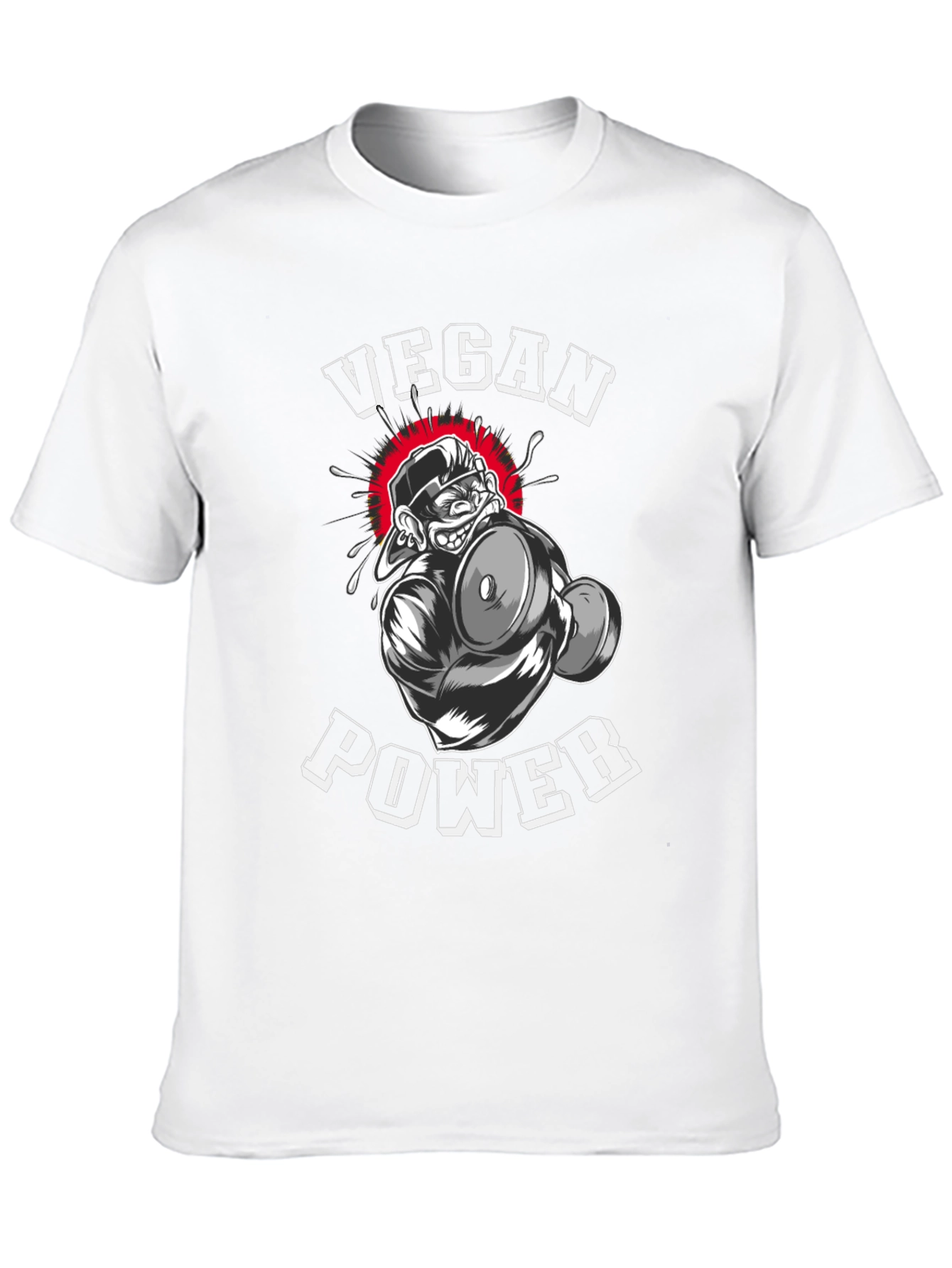 Vegan Power T-Shirt - Gorilla Gym Design