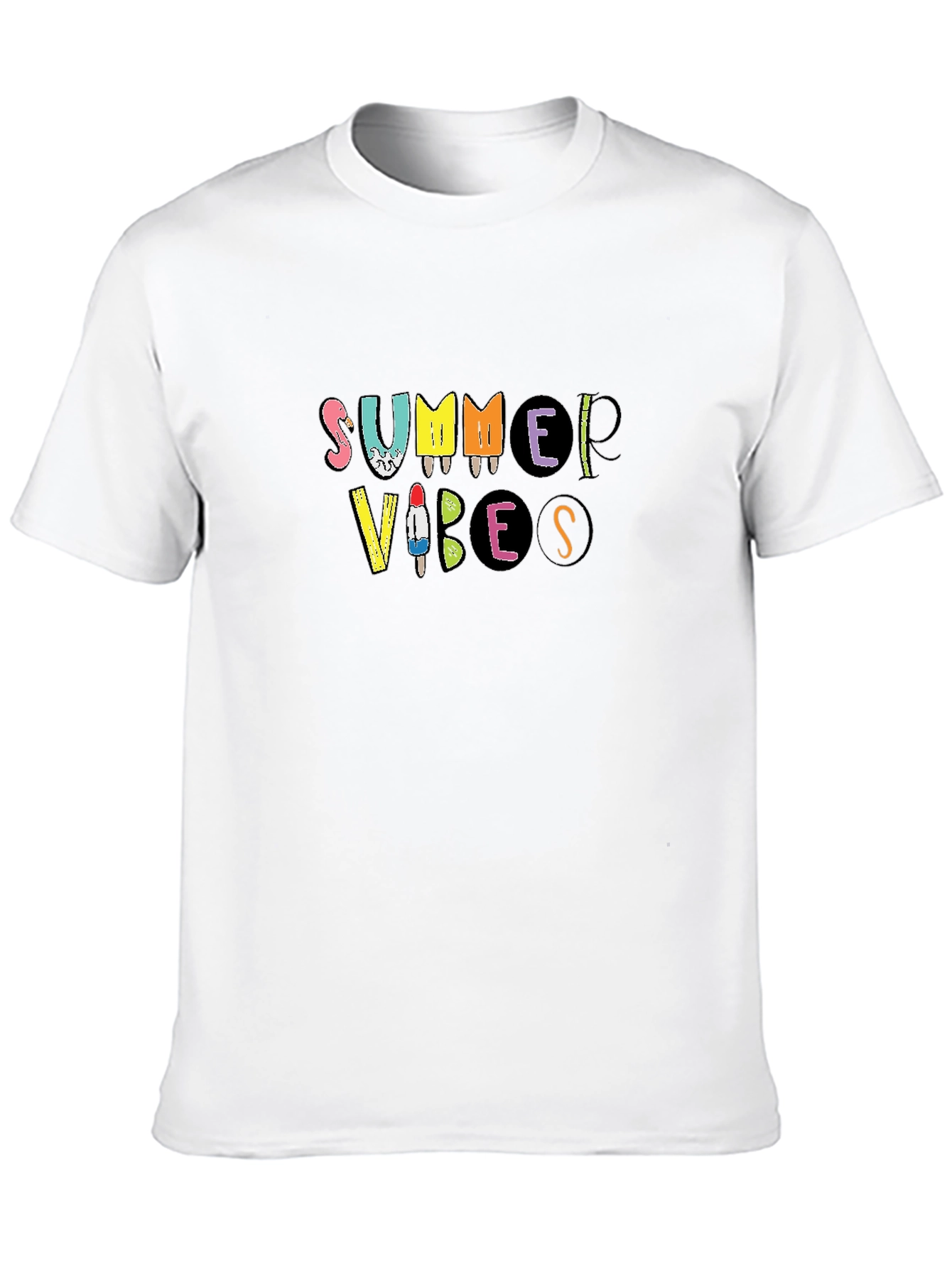 Summer Vibes Graphic Tee - Black
