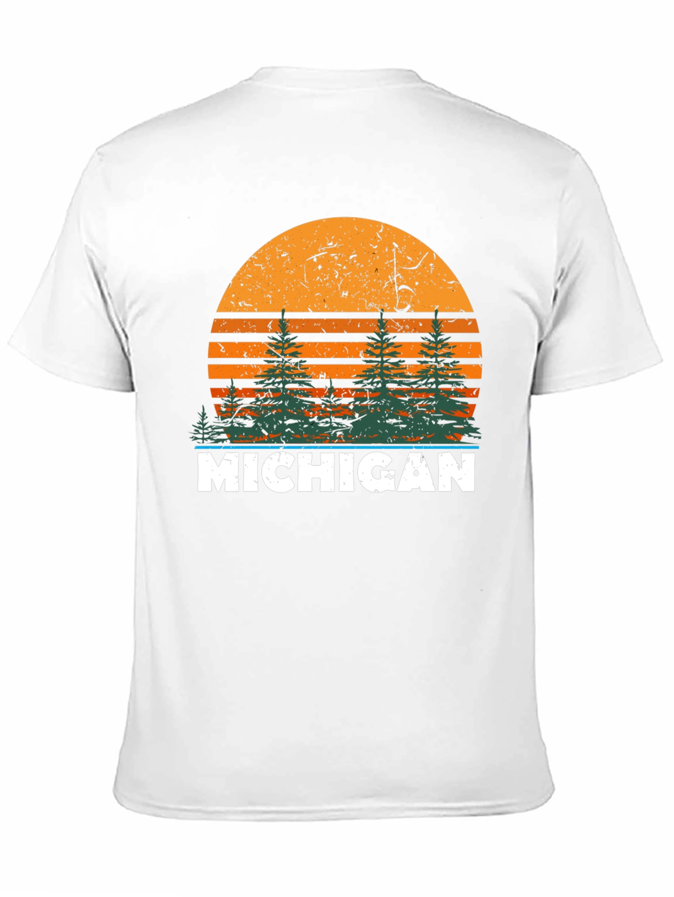 Michigan Retro Sunset T-Shirt - Nature Inspired Graphic Tee