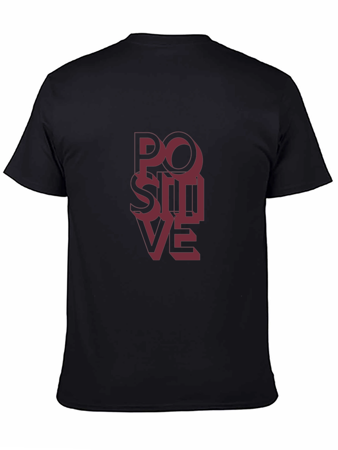 Positive Graphic Tee - Modern Black T-Shirt