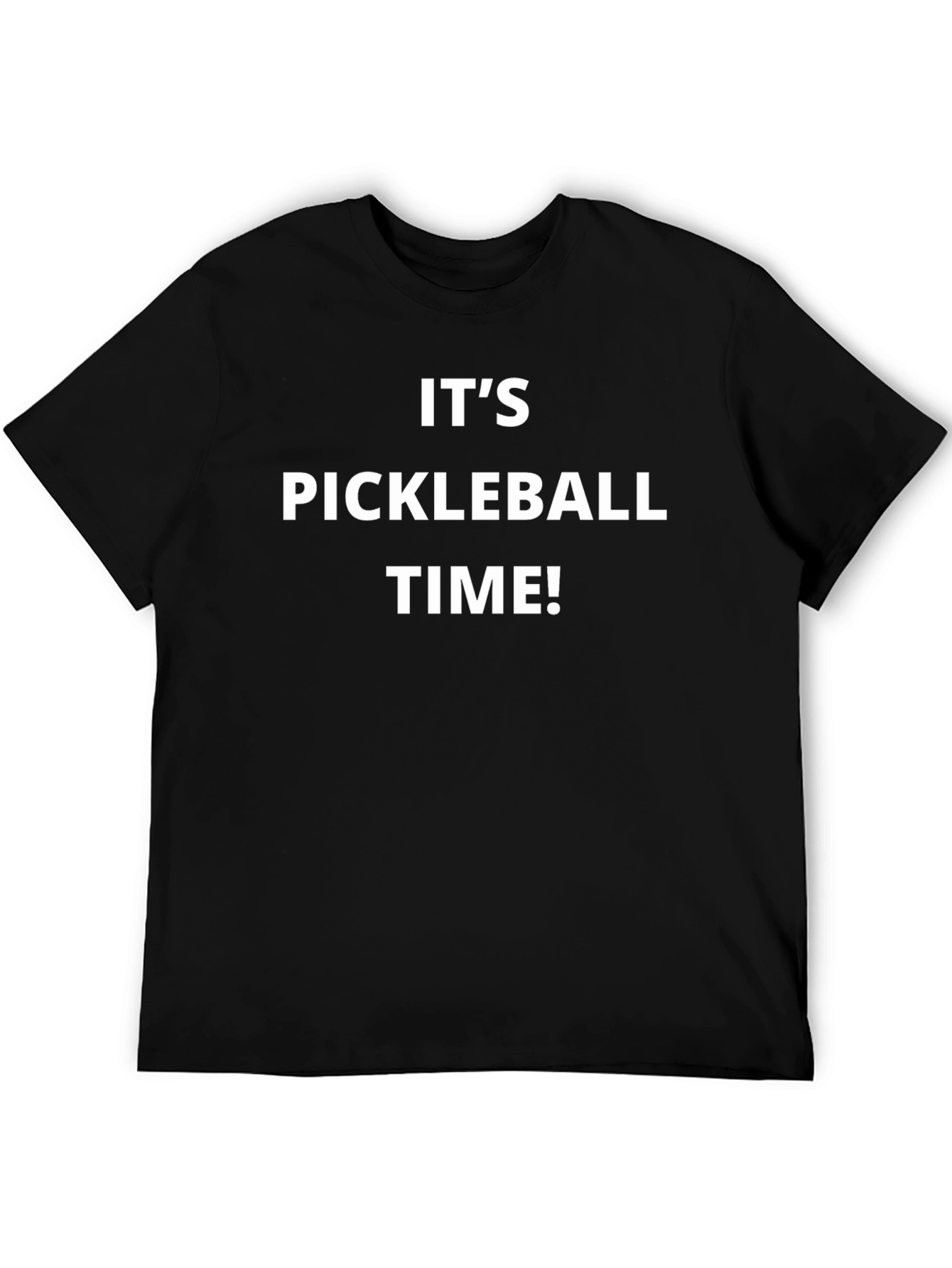 Its Pickleball Time! Black Graphic Tee