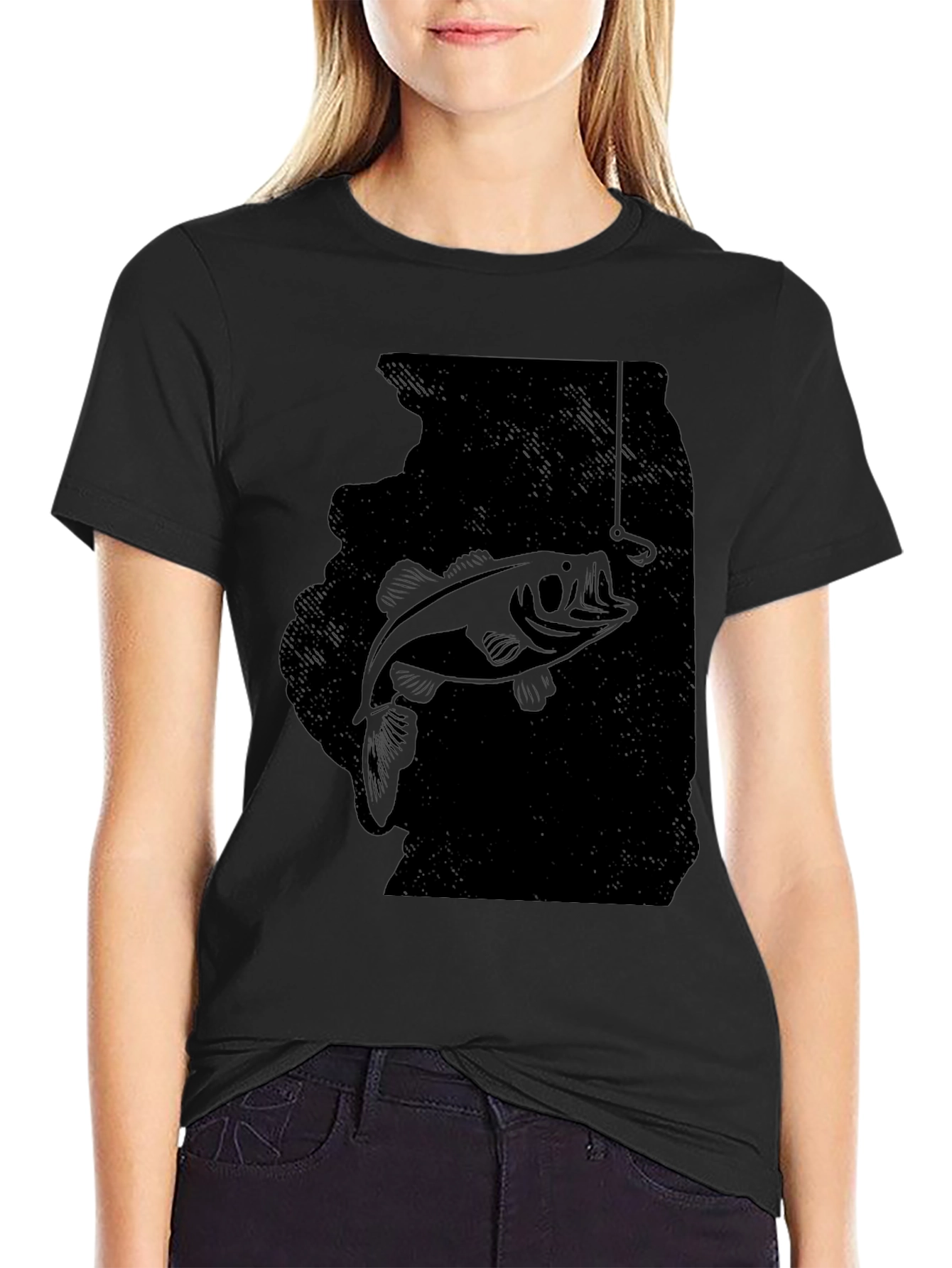 Fishing Graphic Tee - Bass Catch Design