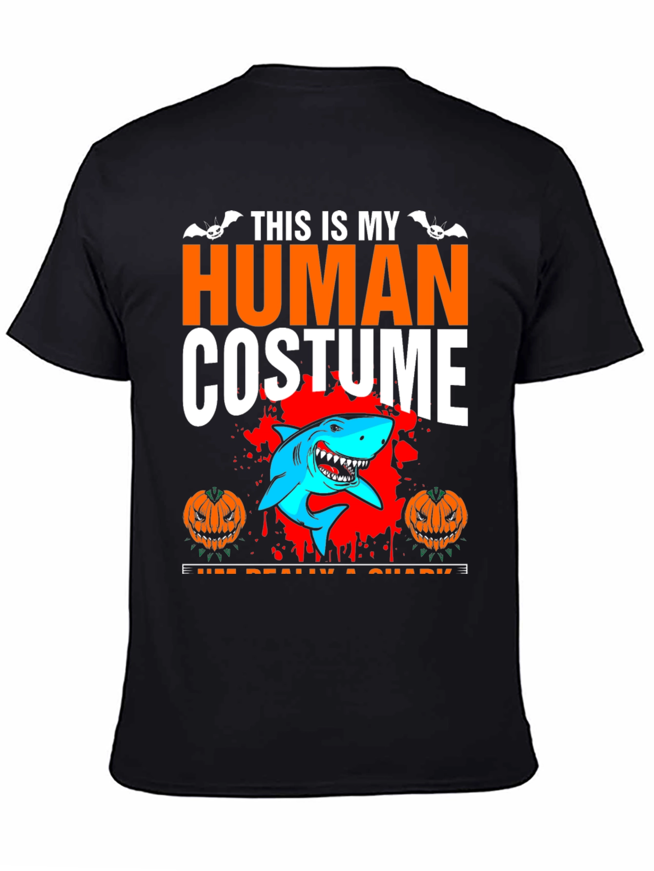 Funny Halloween Shark Costume T-Shirt