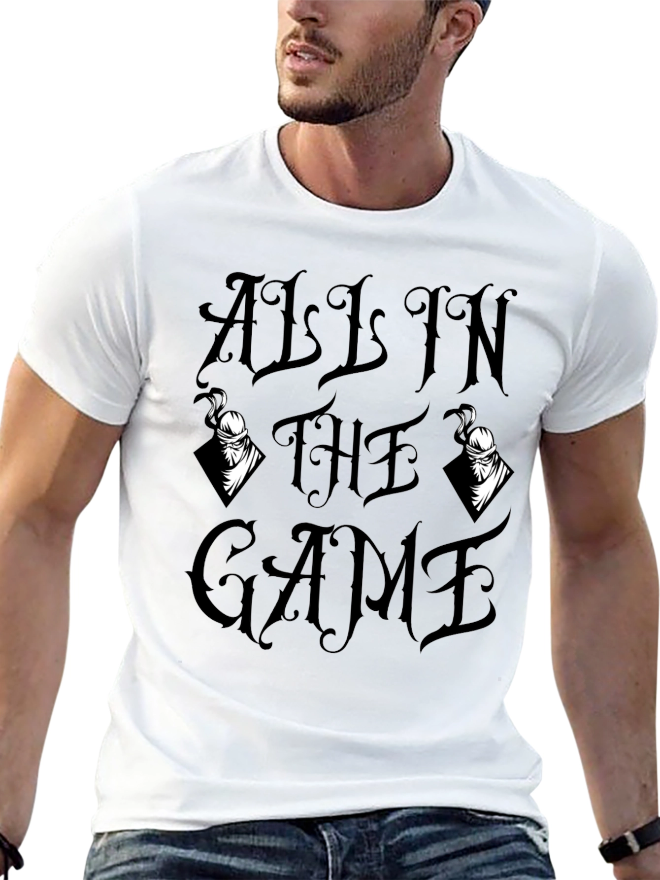 All In The Game Graphic Tee - Black