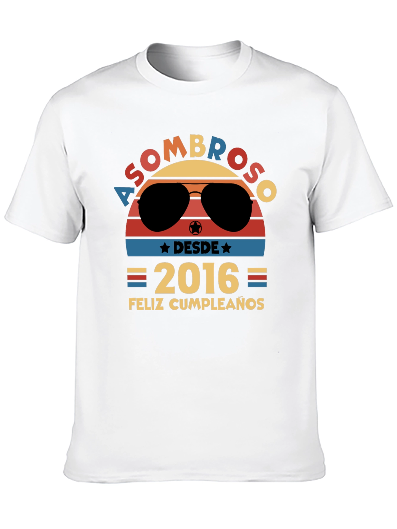 Asombroso Desde 2016 Feliz Cumpleanos T-Shirt