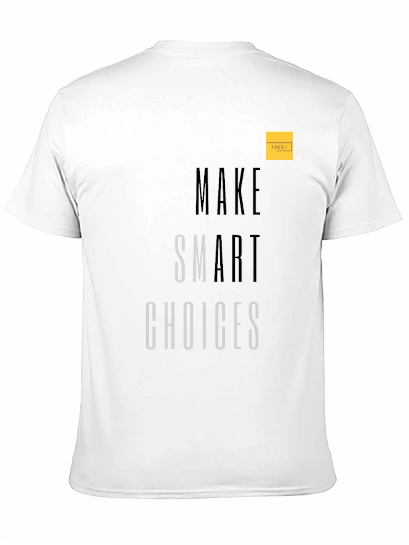 Make Smart Choices Black Graphic Tee