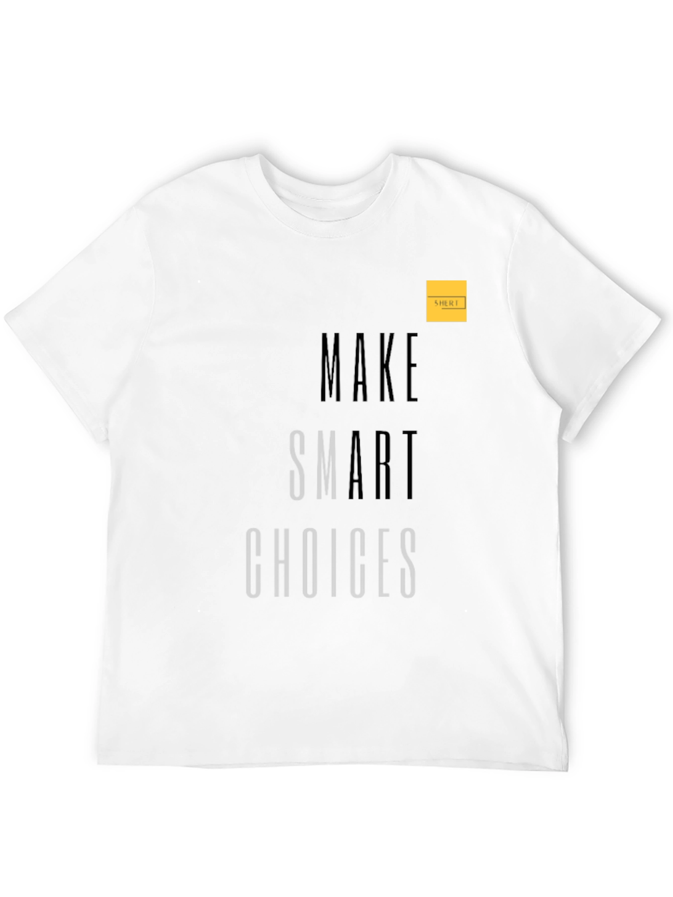 Make Smart Choices Black Graphic Tee