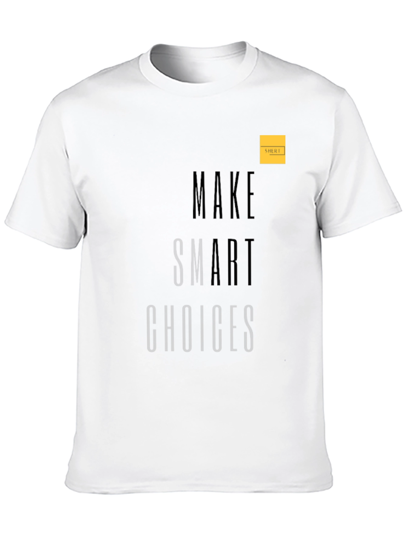 Make Smart Choices Black Graphic Tee