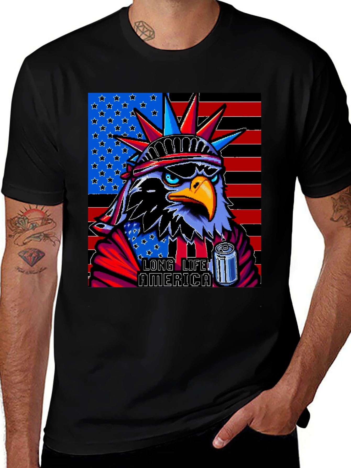 Patriotic Eagle T-Shirt: Long Live America!