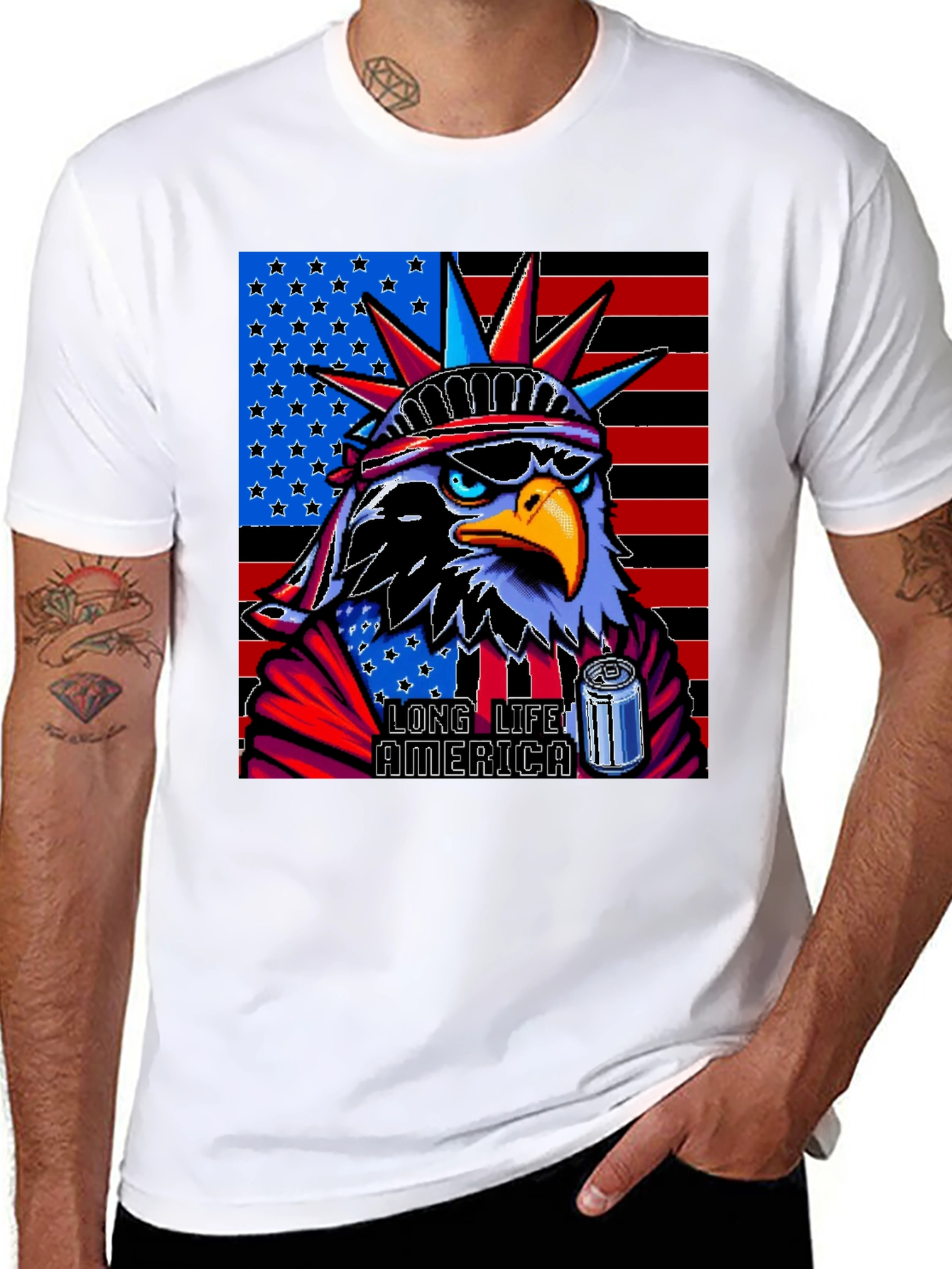 Patriotic Eagle T-Shirt: Long Live America!