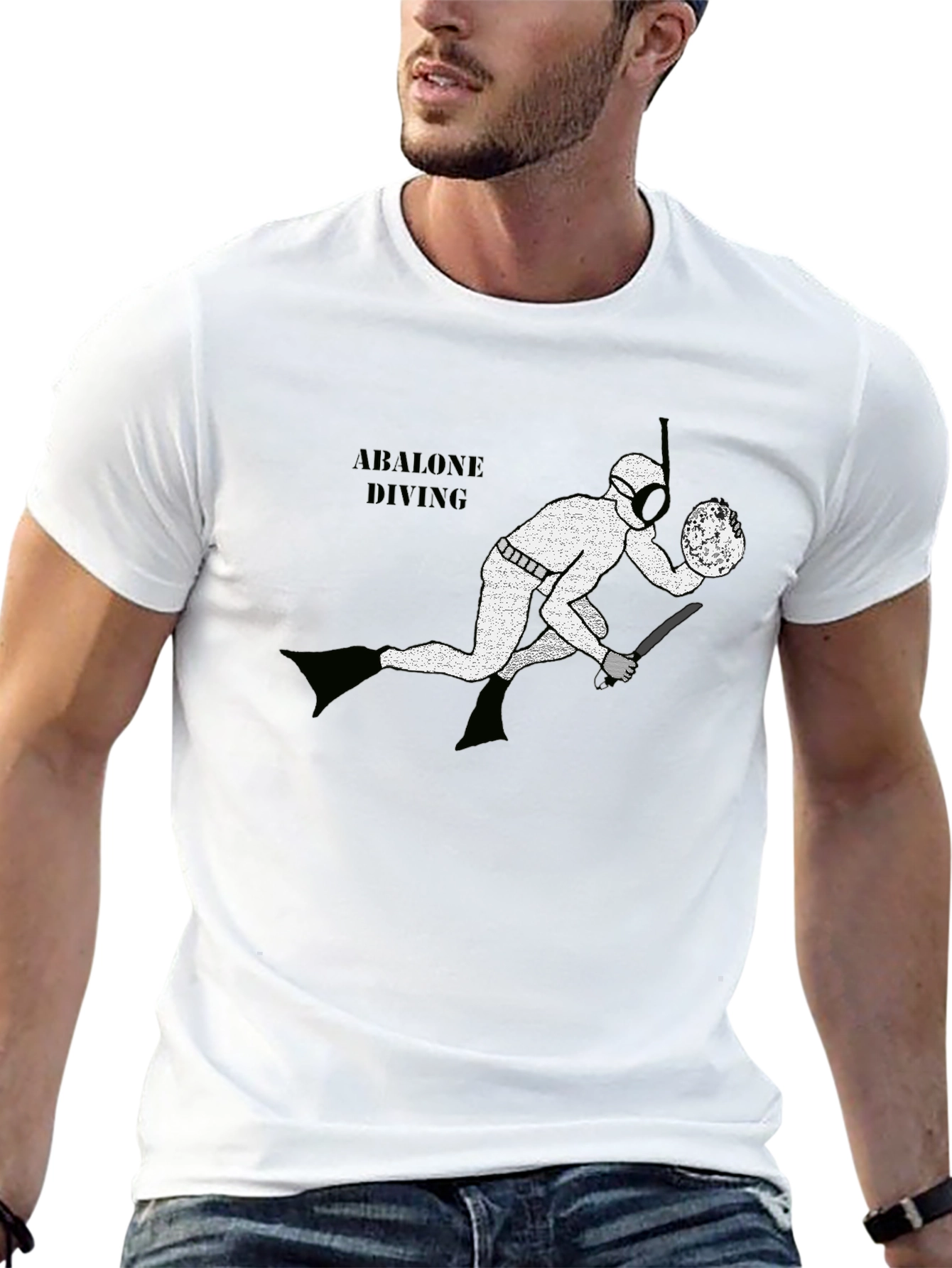 Abalone Diving Graphic T-Shirt