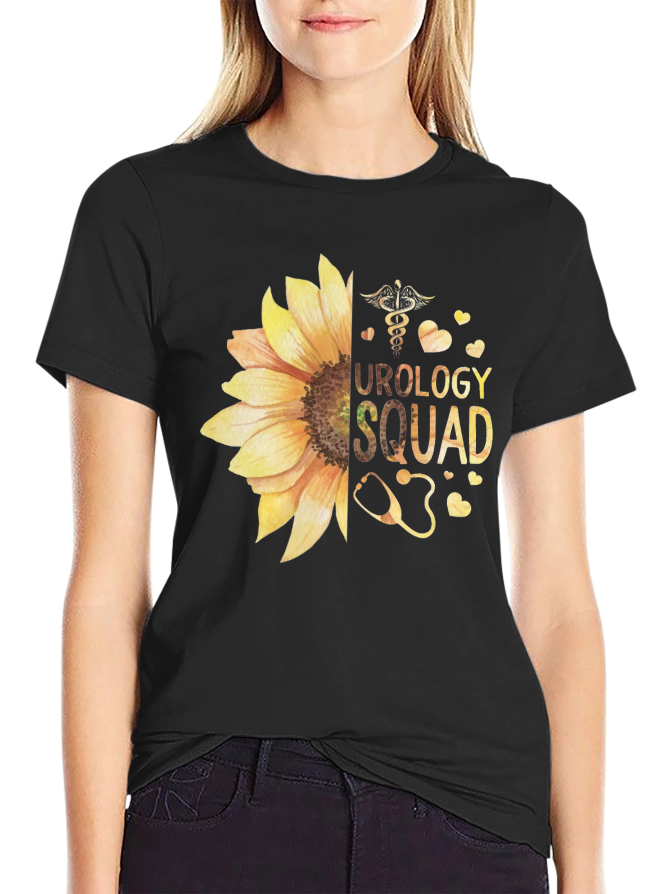 Urology Squad Sunflower Graphic T-Shirt