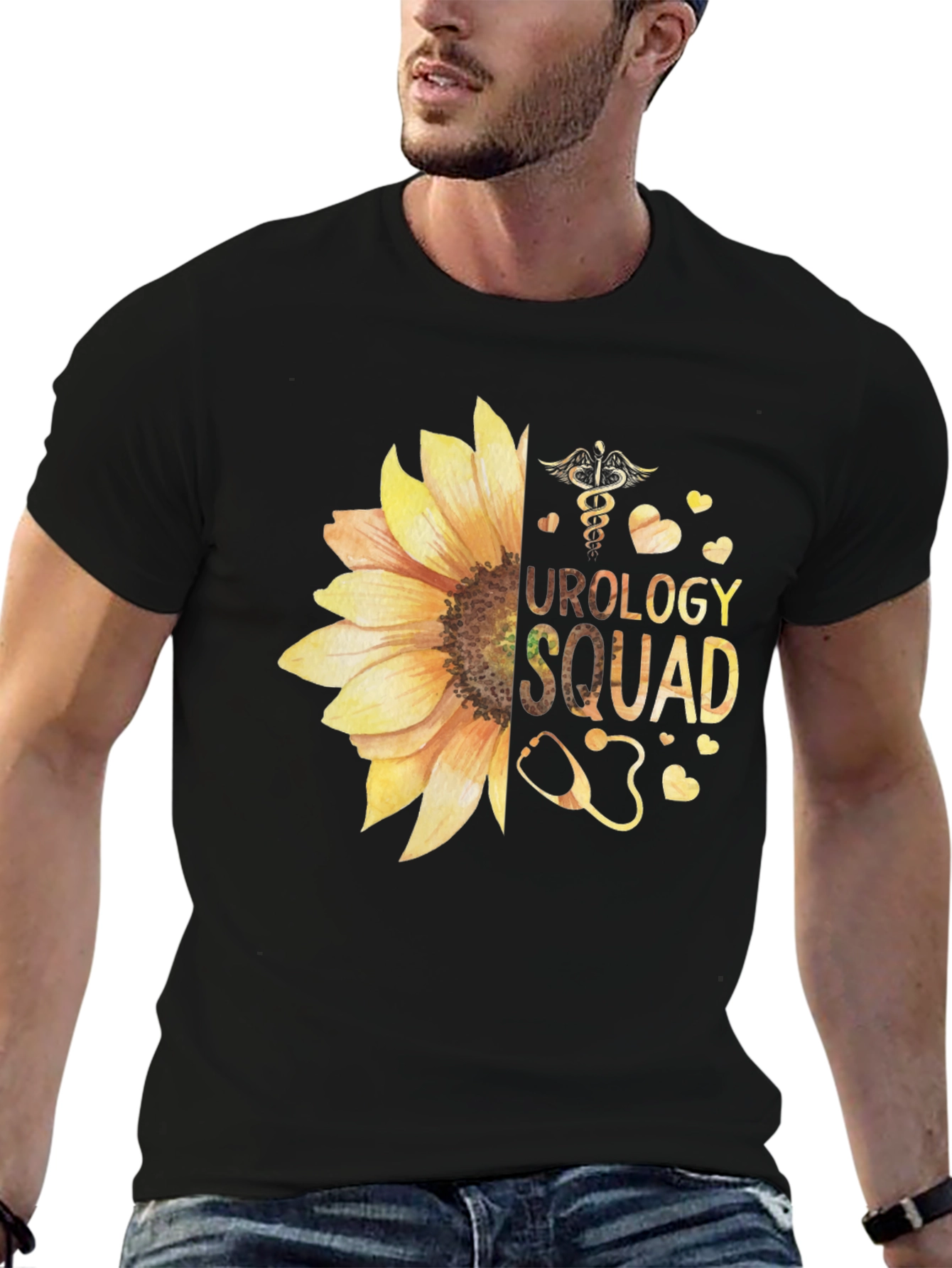 Urology Squad Sunflower Graphic T-Shirt