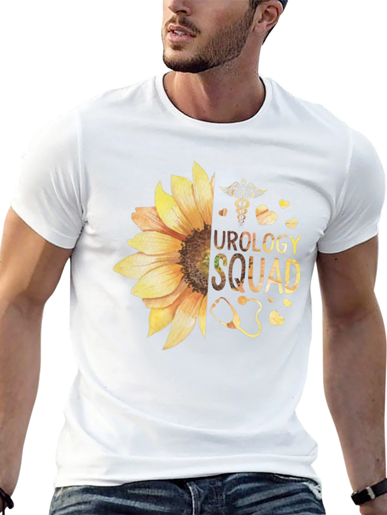 Urology Squad Sunflower Graphic T-Shirt
