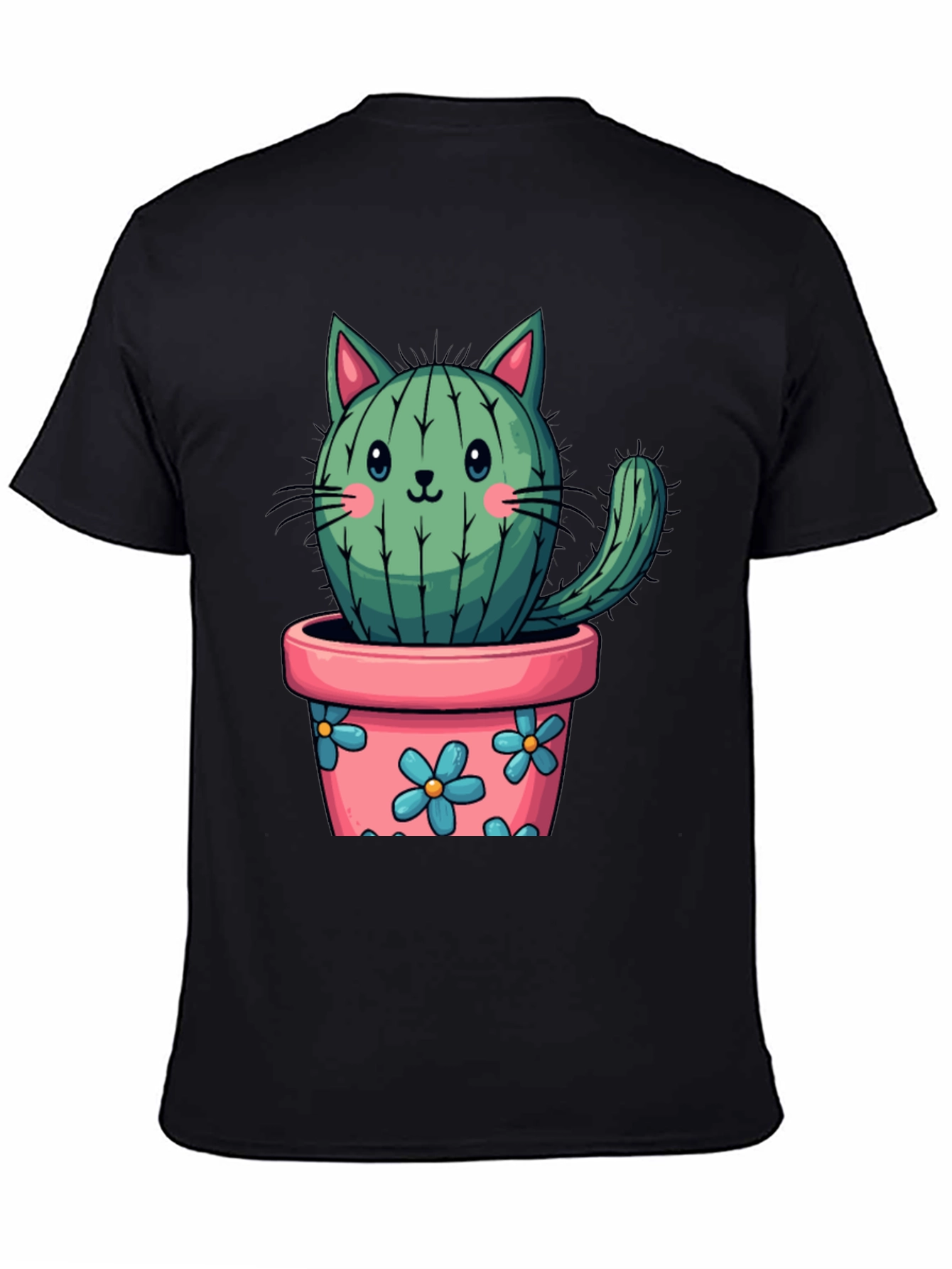 Cactus Cat T-Shirt - Cute Plant Lover Tee