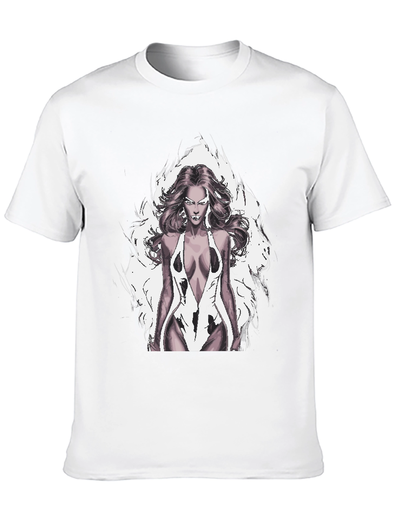 Woman Graphic Print Black T-Shirt