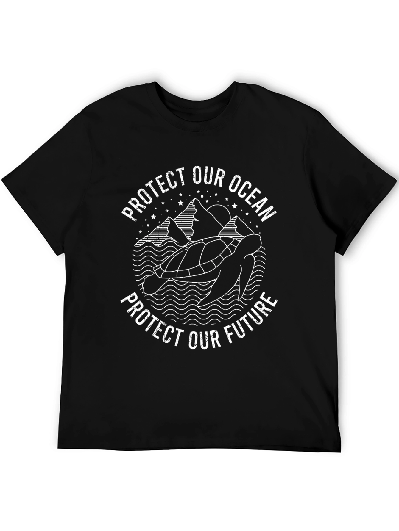 Protect Our Ocean Turtle Graphic T-Shirt